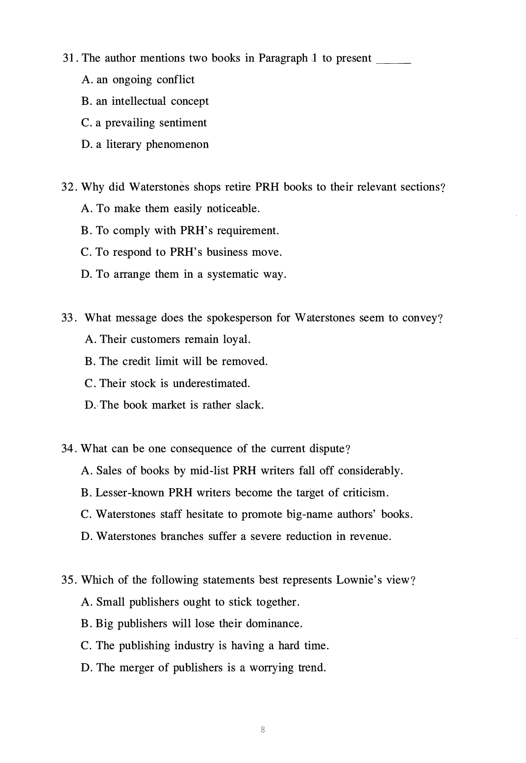 2023年考研英语一真题.pdf 第8页