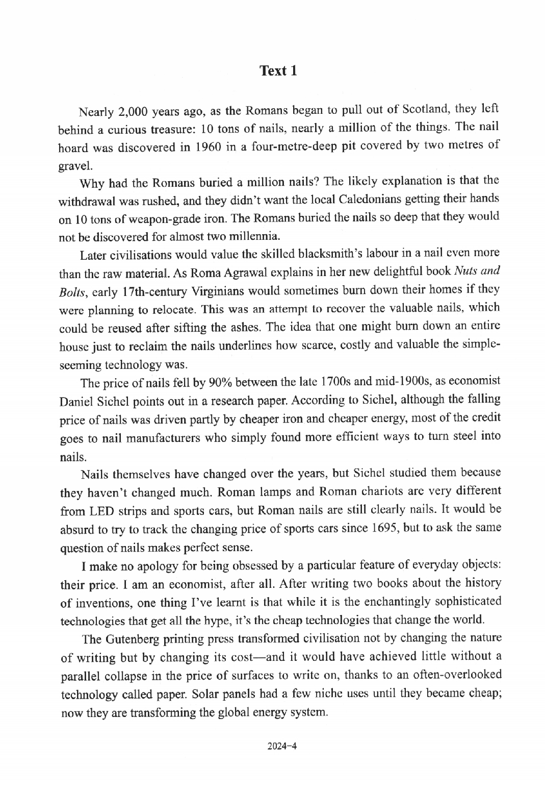 2024年考研英语一真题.pdf 第4页