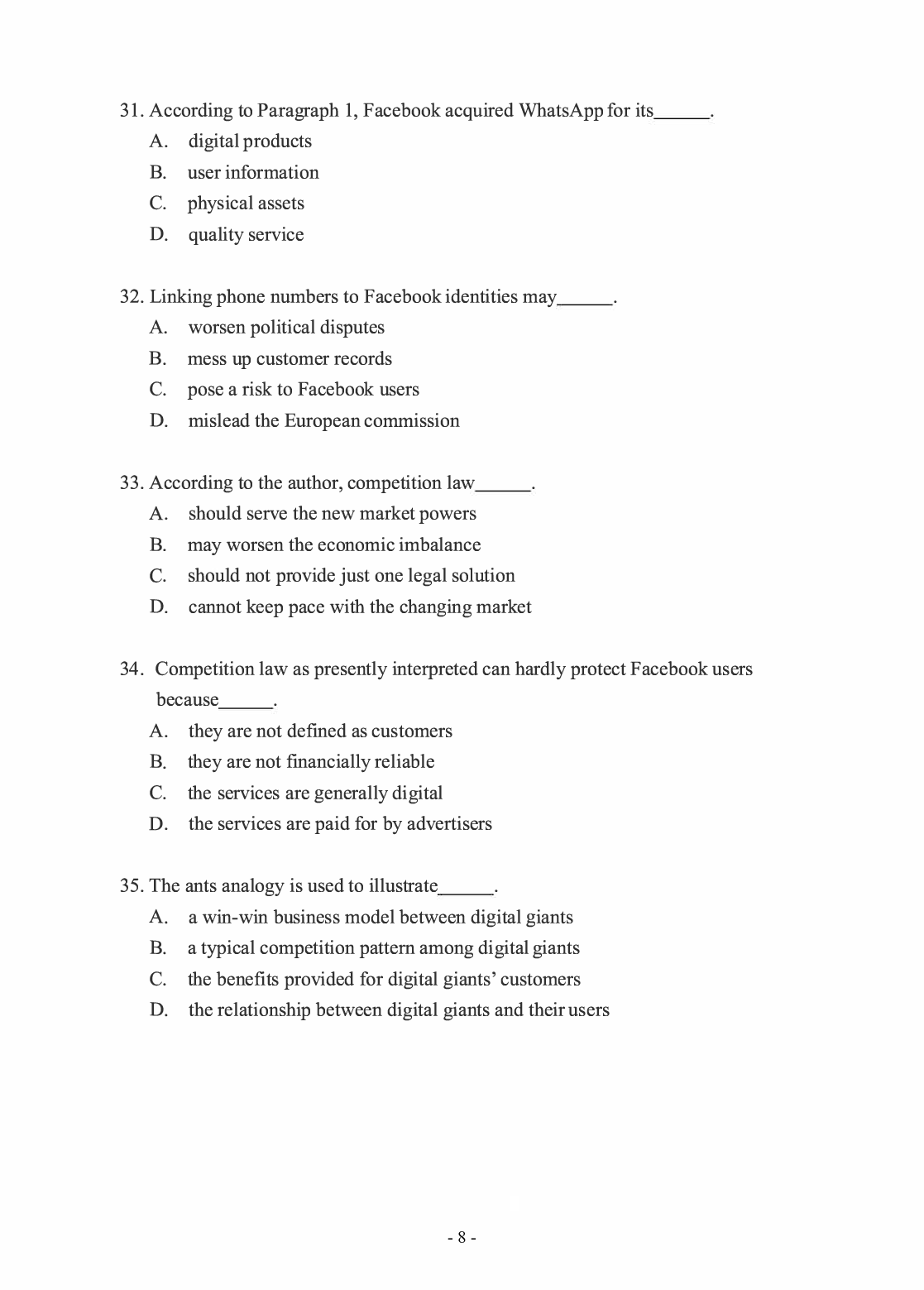 2018年考研英语二真题.pdf 第9页