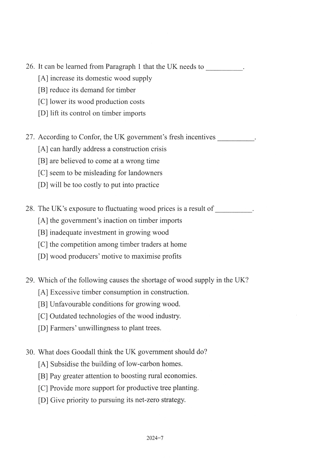 2024年考研英语二真题.pdf 第7页