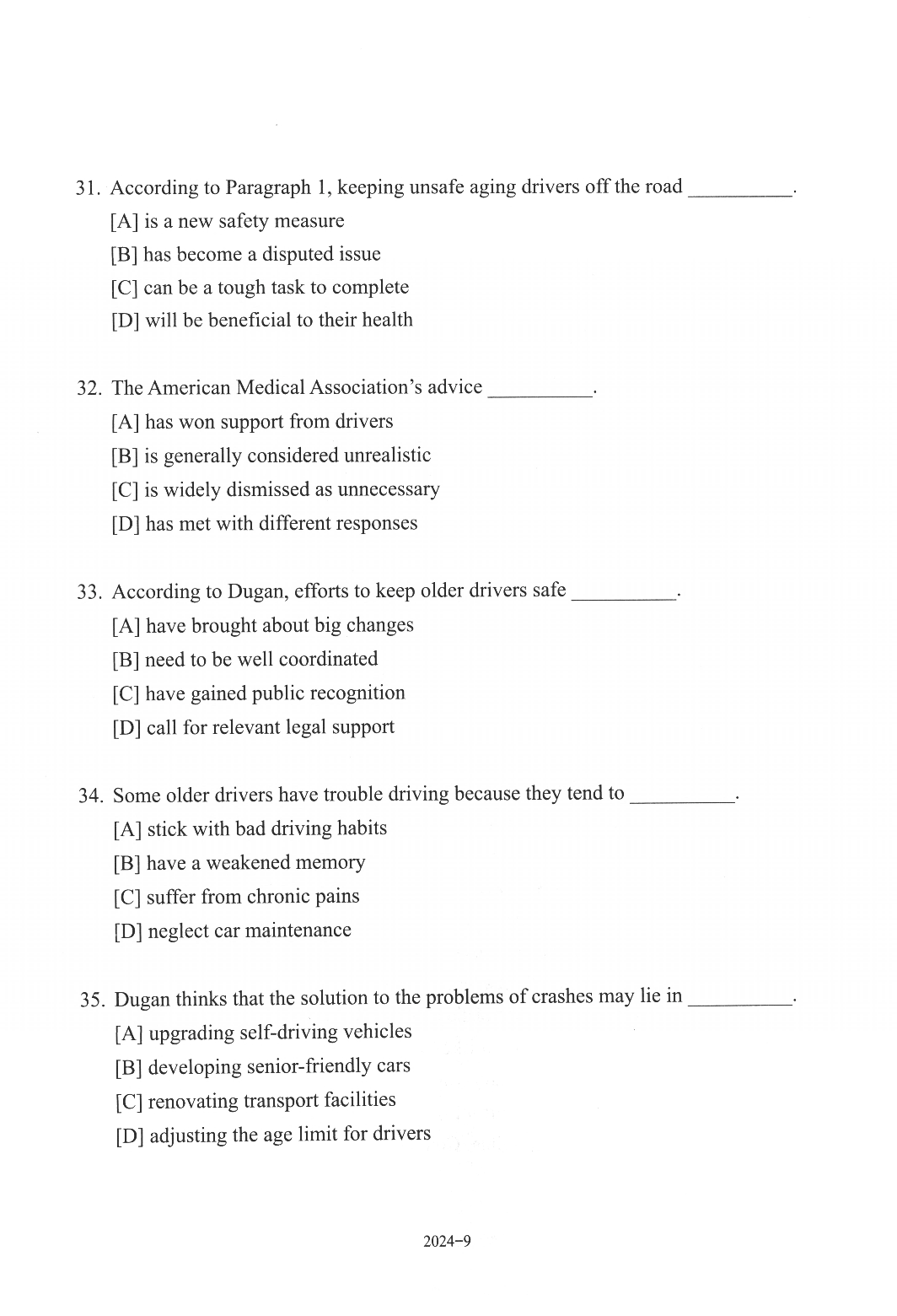 2024年考研英语二真题.pdf 第9页