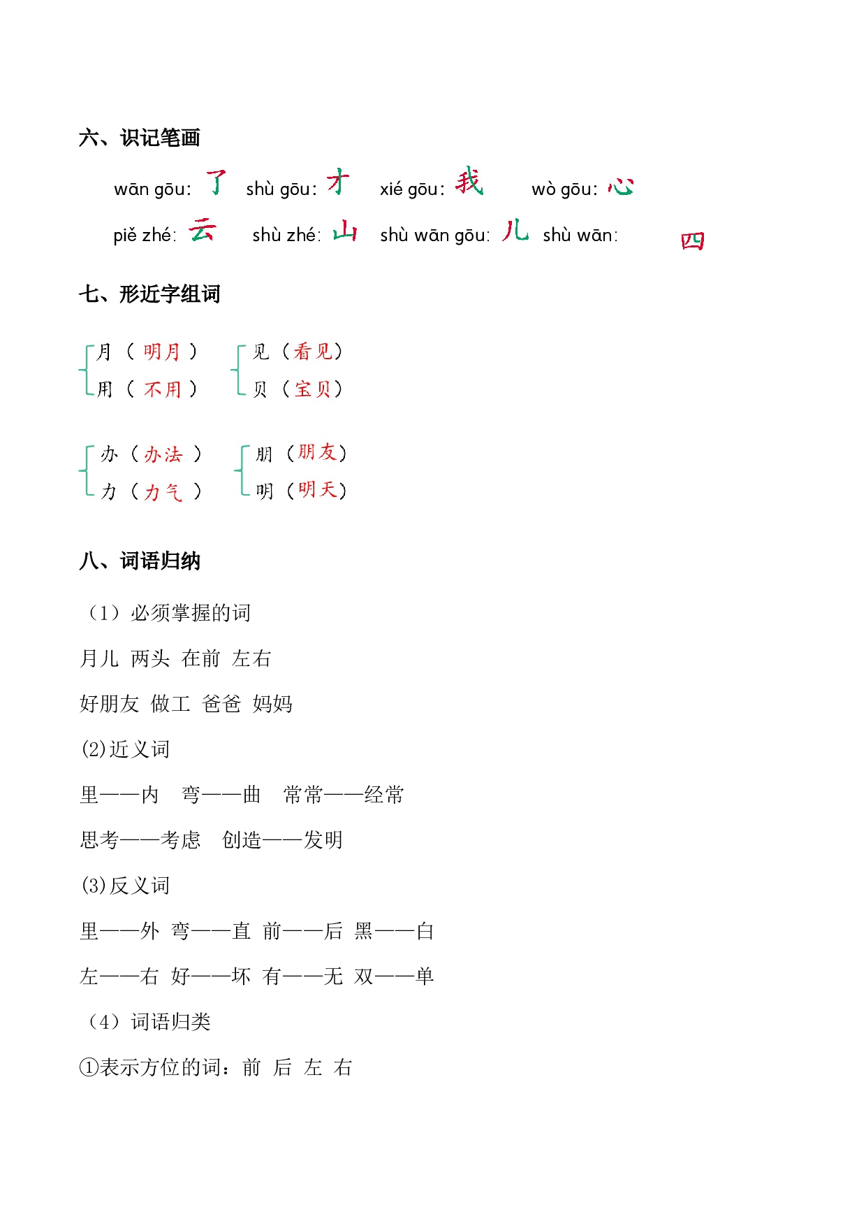 第七单元（知识清单）-（统编版.2024秋）.docx 第3页