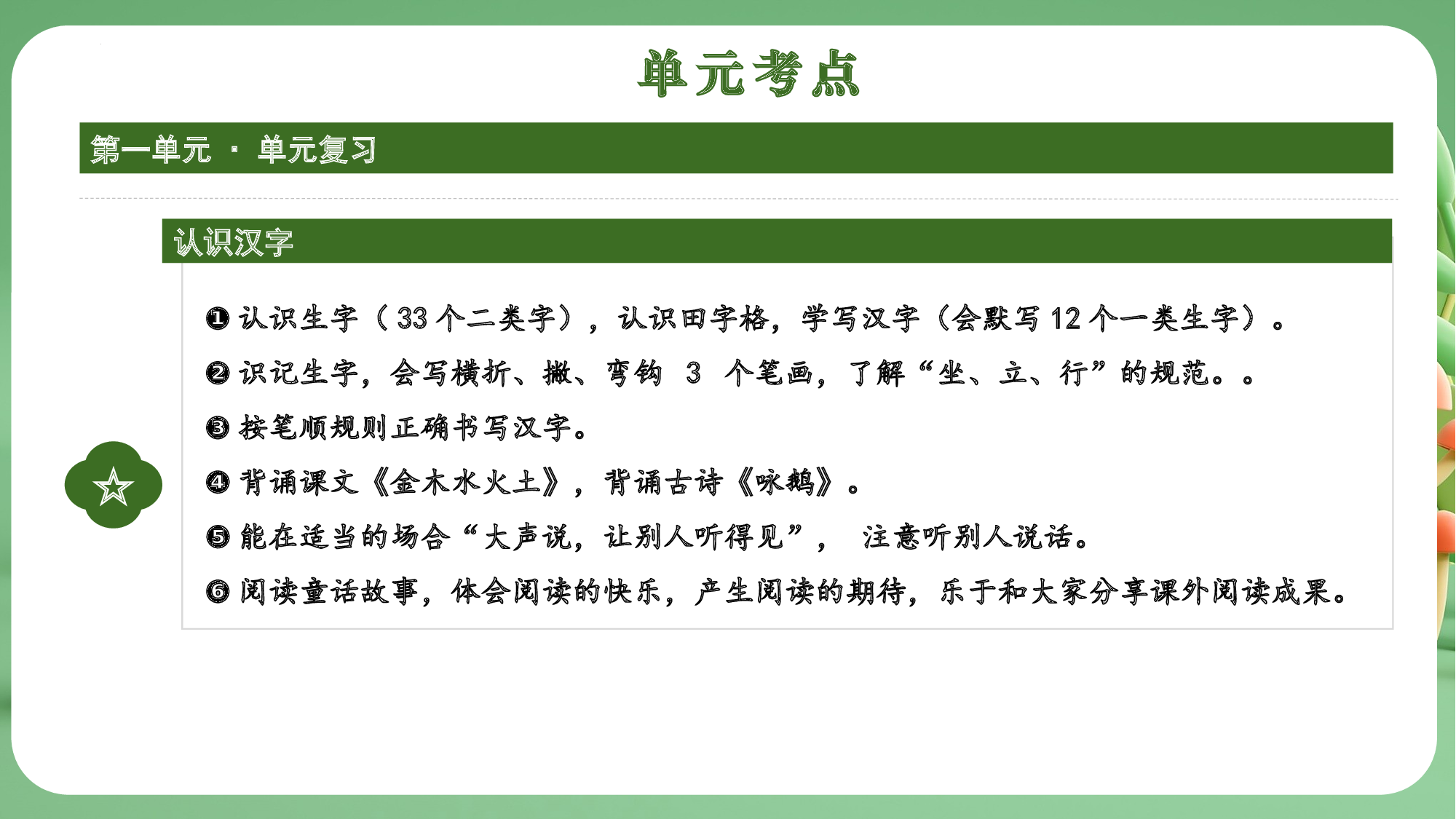 第一单元（复习课件）-（统编版&middot;2024秋）.pptx 第4页