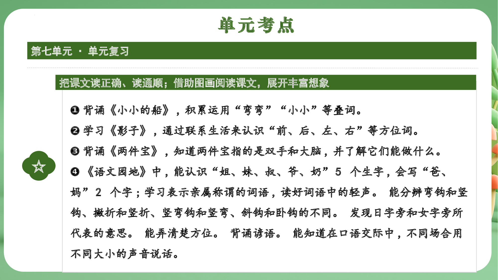 第七单元（复习课件）-（统编版&middot;2024秋）.pptx 第4页