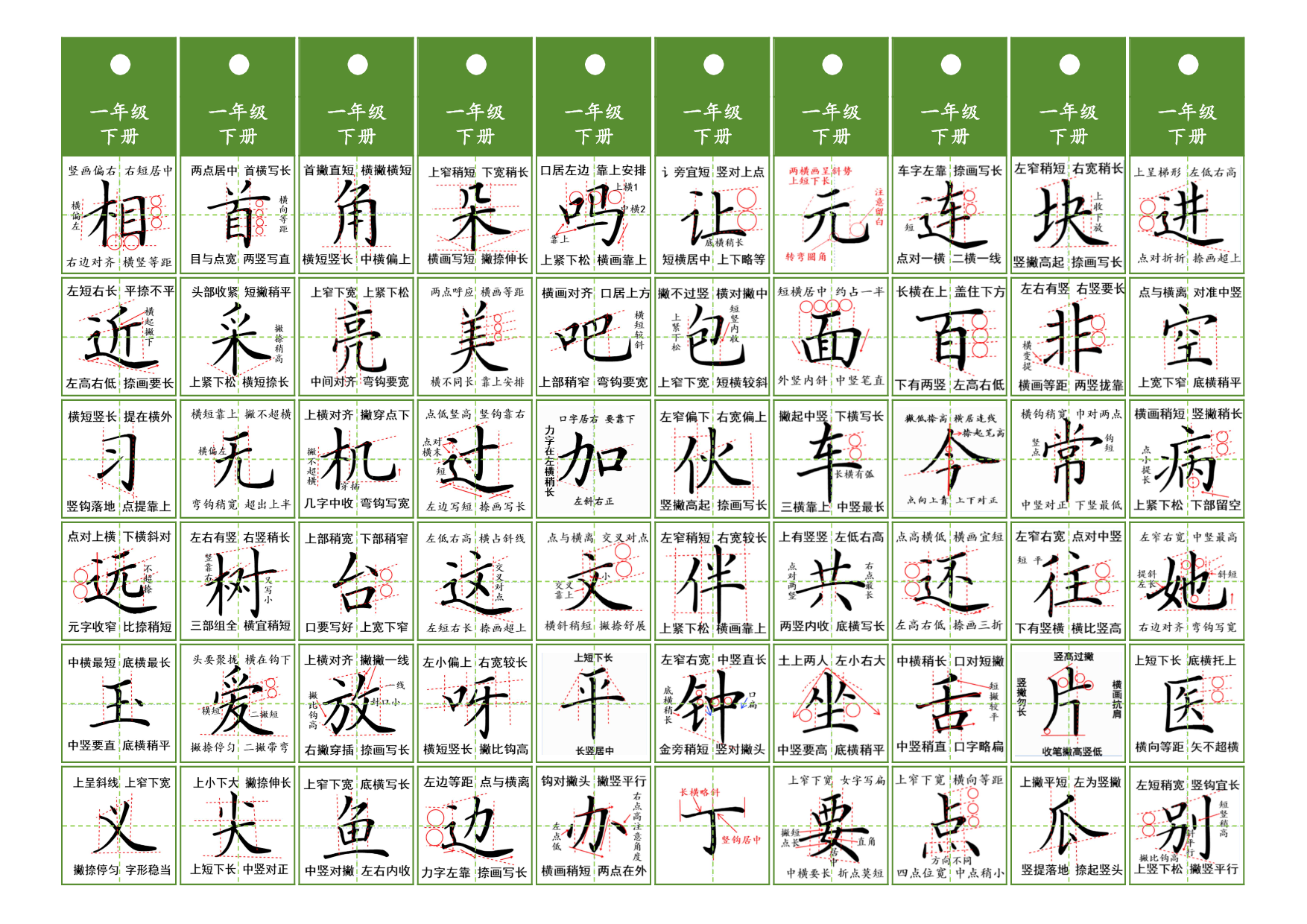 一年级同步精讲字卡（共6页）.pdf 第5页