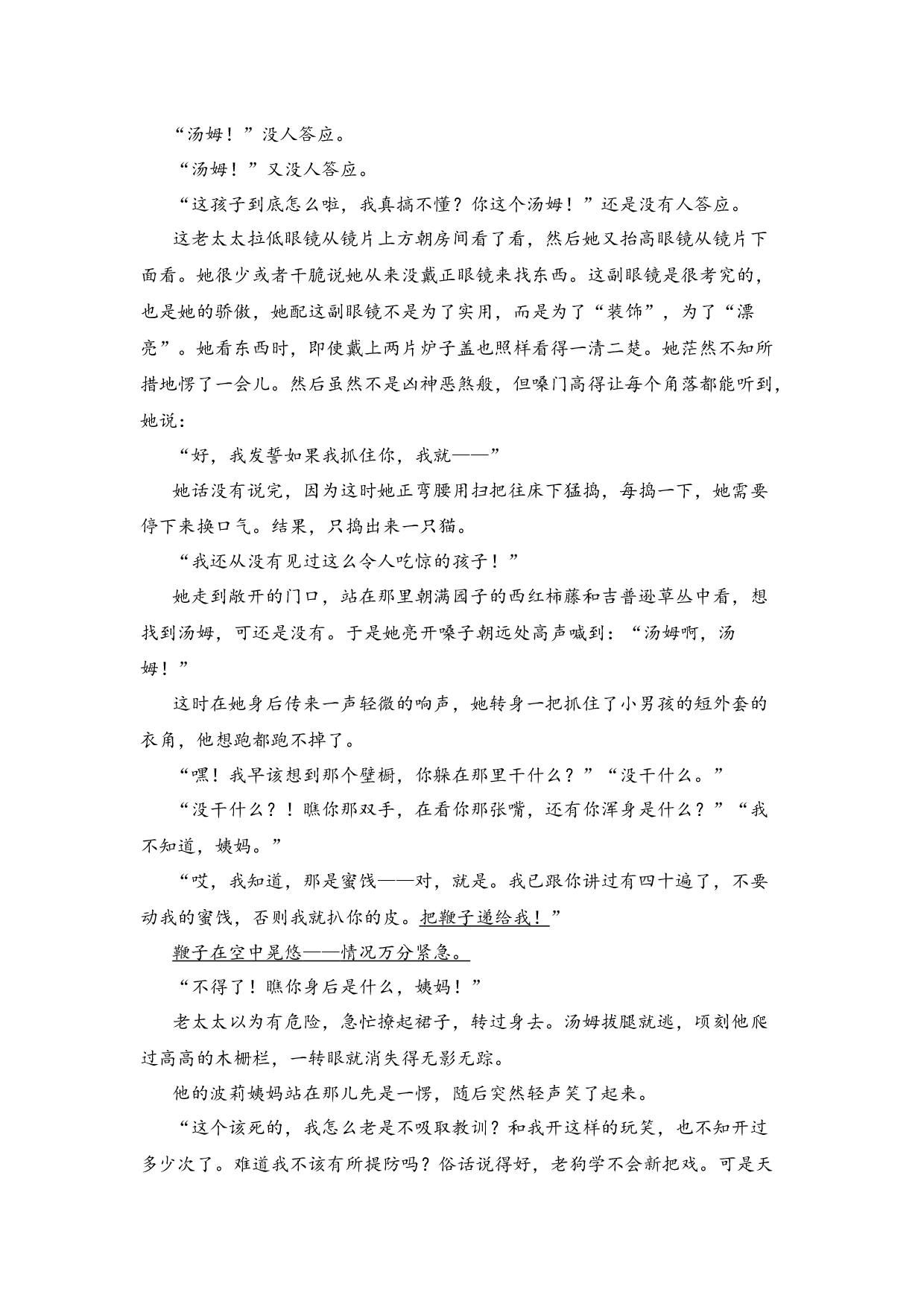 《汤姆&middot;索亚历险记》整本书阅读 知识梳理与阅读检测 六年级下册语文（统编版）教师版.docx 第5页