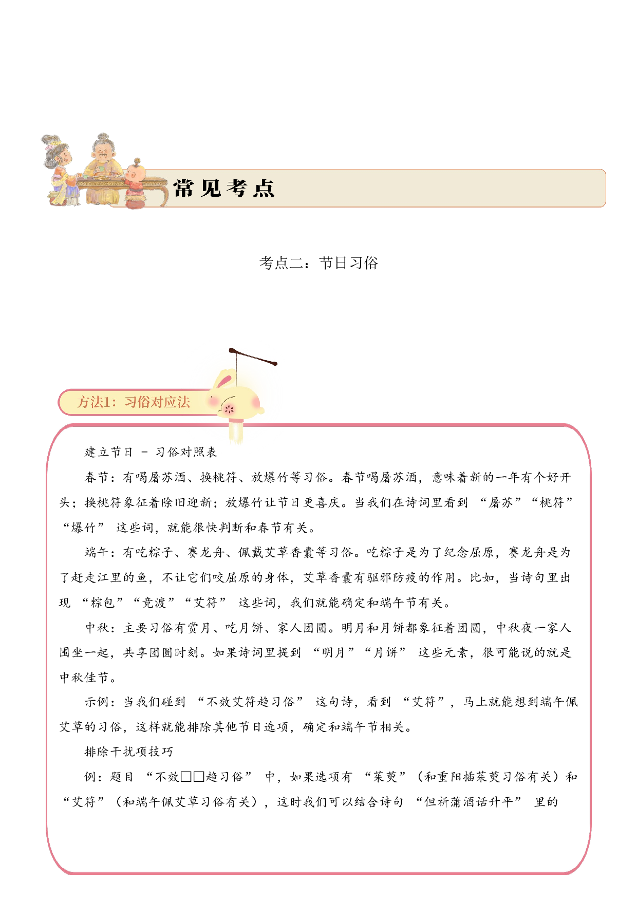 专题10 节俗雅韵（节日诗）考点二 节日习俗  古诗词阅读赏析专项训练（学生版）.docx 第4页