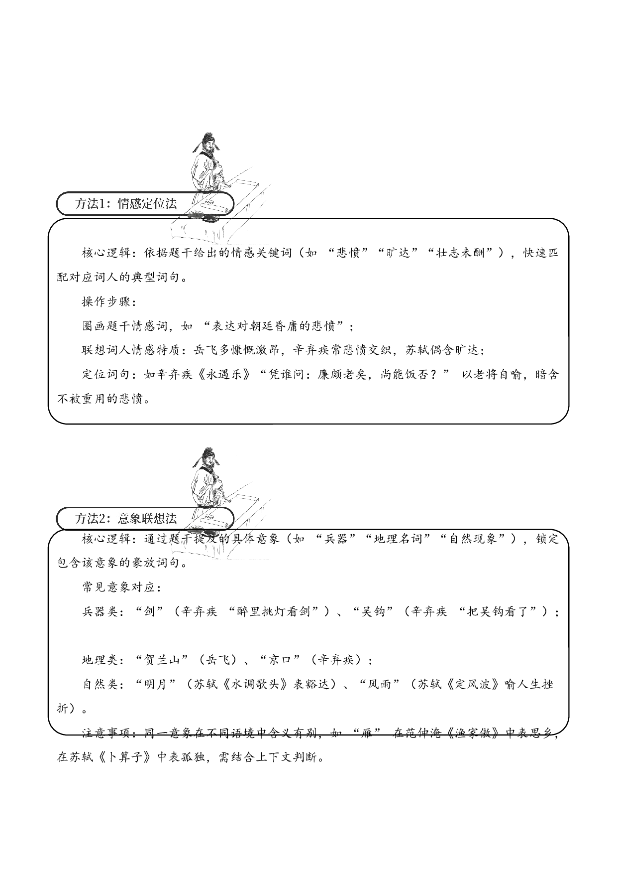 专题13 豪放词风 考点二 内容填空  古诗词阅读赏析专项训练（教师版）.docx 第4页