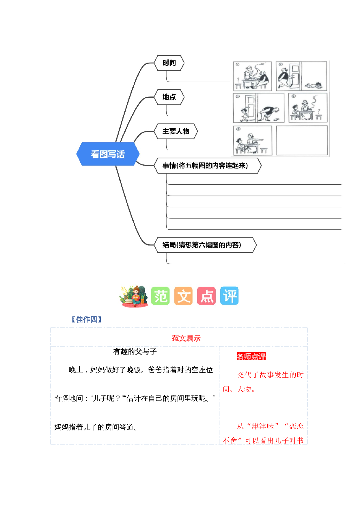 第七单元写话：看图讲故事（范文点评）-（统编版）.docx 第4页