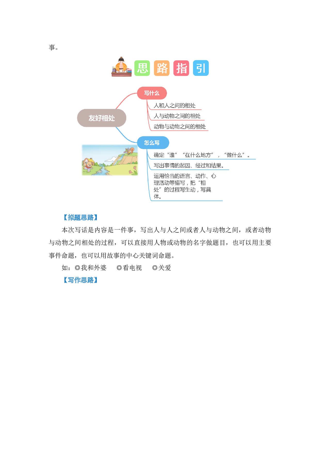 第八单元写话：友好相处（教学设计）-（统编版）.docx 第2页