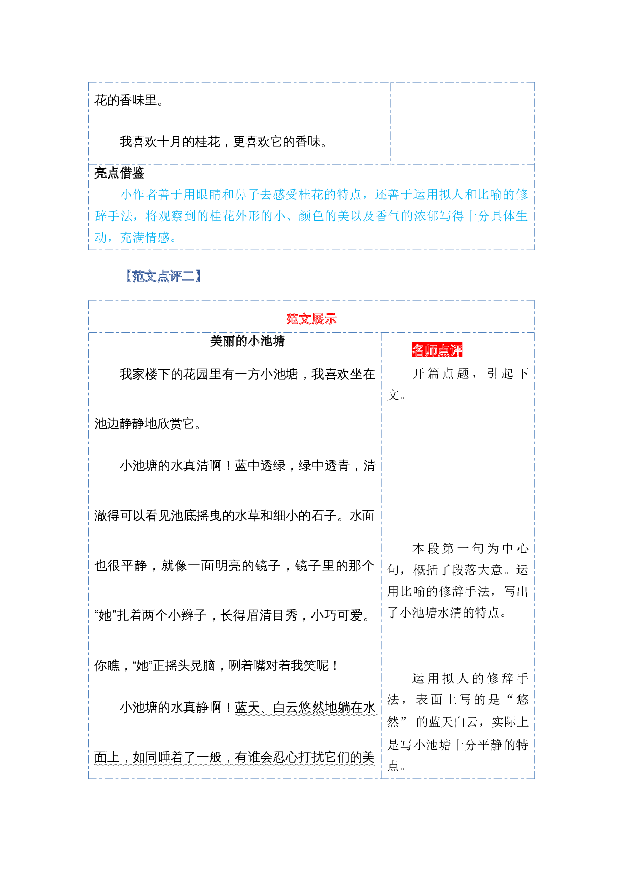 第二单元习作：美丽的大自然（范文点评）（统编版）.docx 第6页