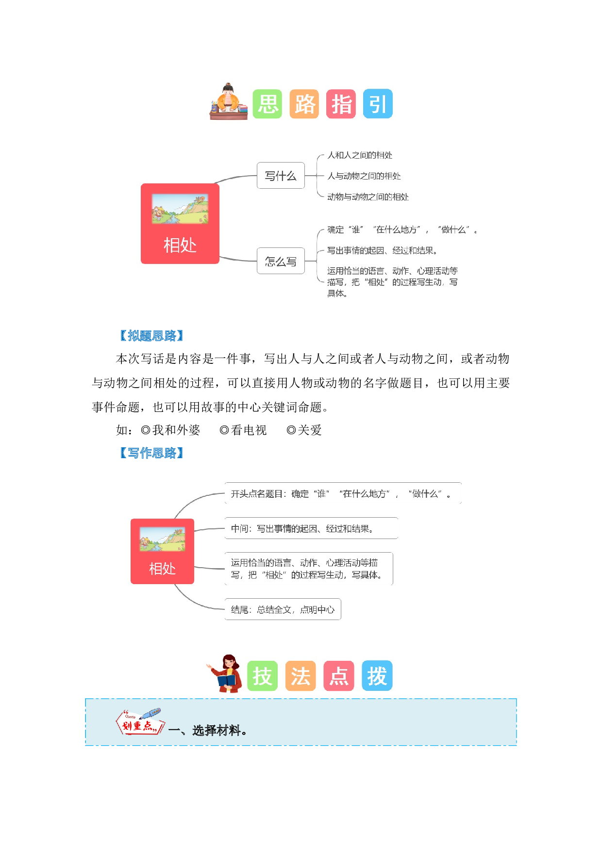 第八单元写话：友好相处（技法+范文+素材）（统编版）.docx 第2页