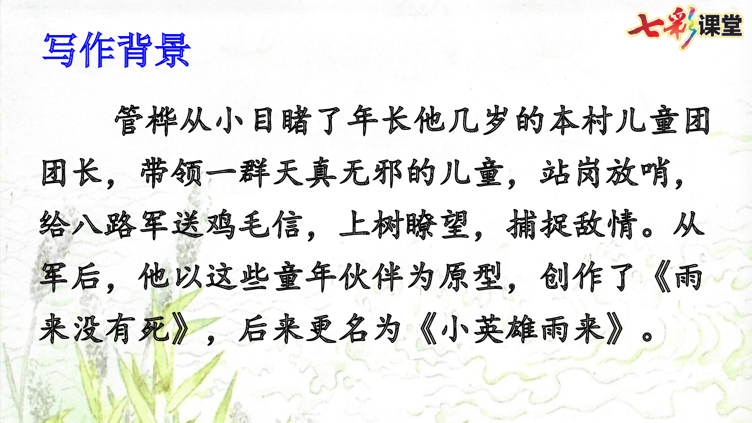 19 小英雄雨来（节选）【优质版】.pptx 第5页