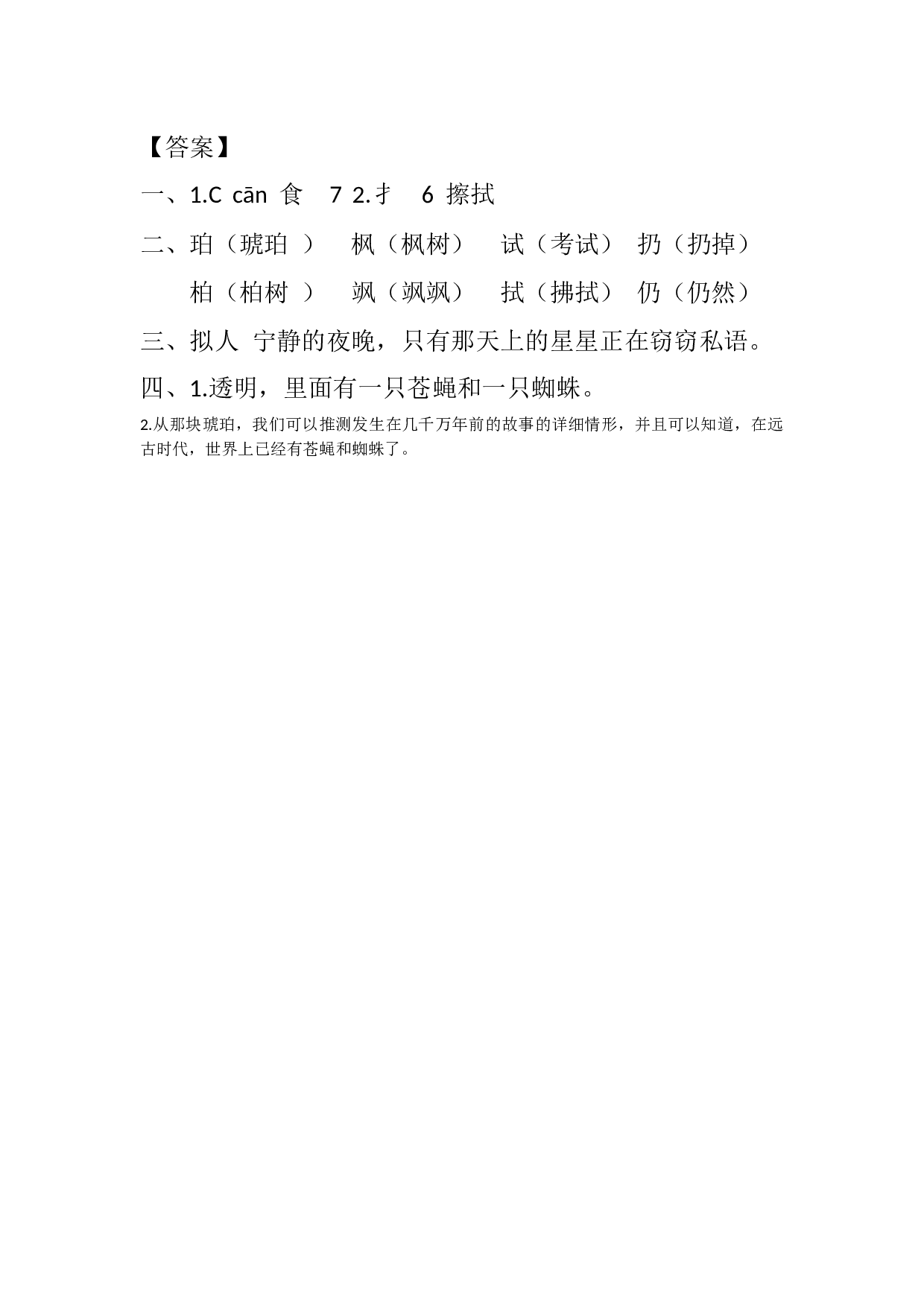 5 琥珀 课时练.docx 第5页