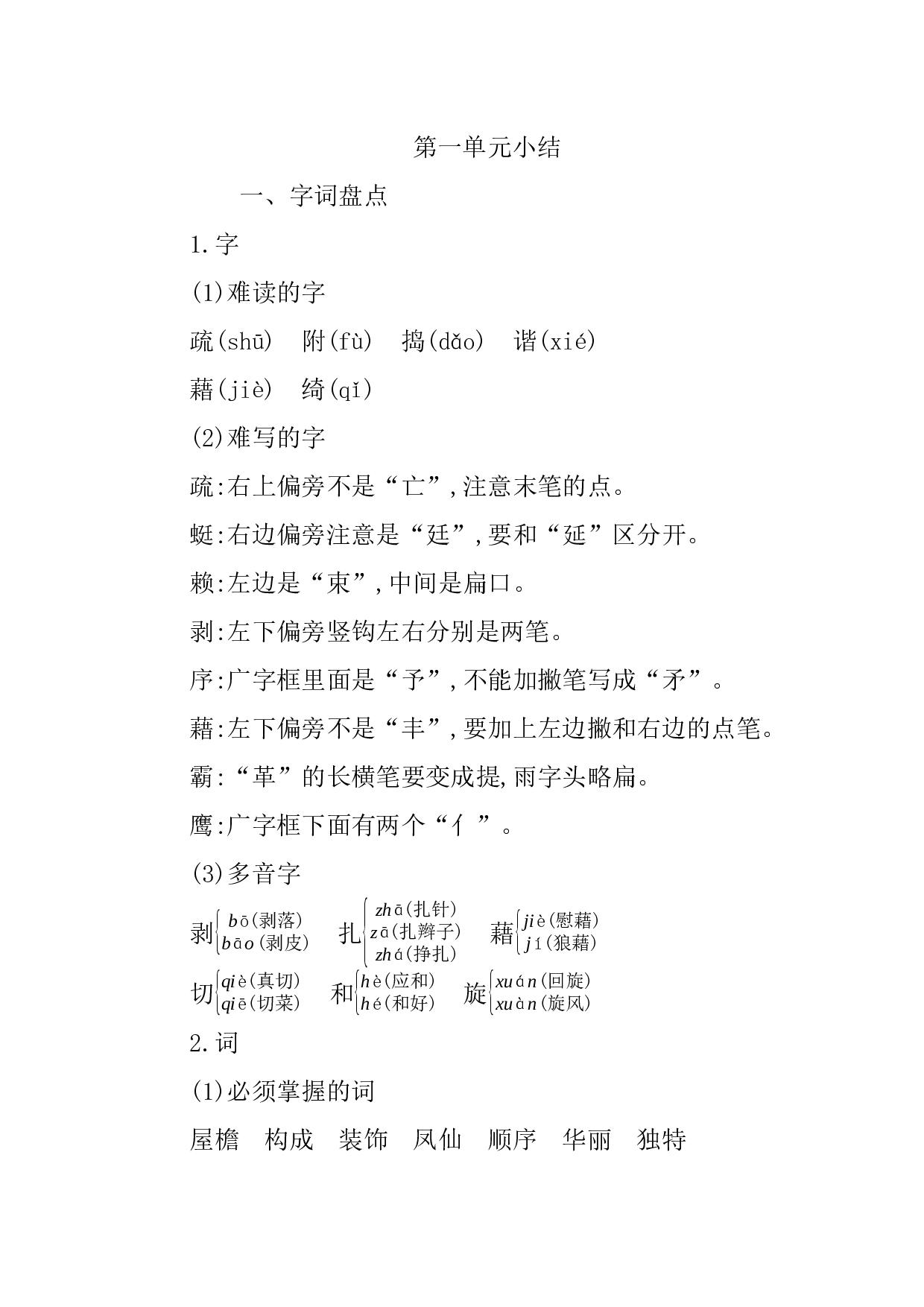 第一单元知识小结.docx 第1页