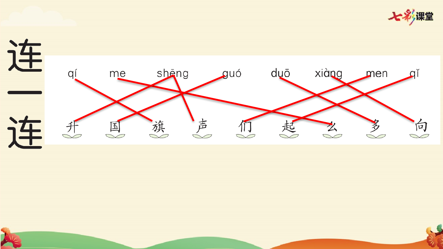 识字8 升国旗 预习卡.pptx 第5页