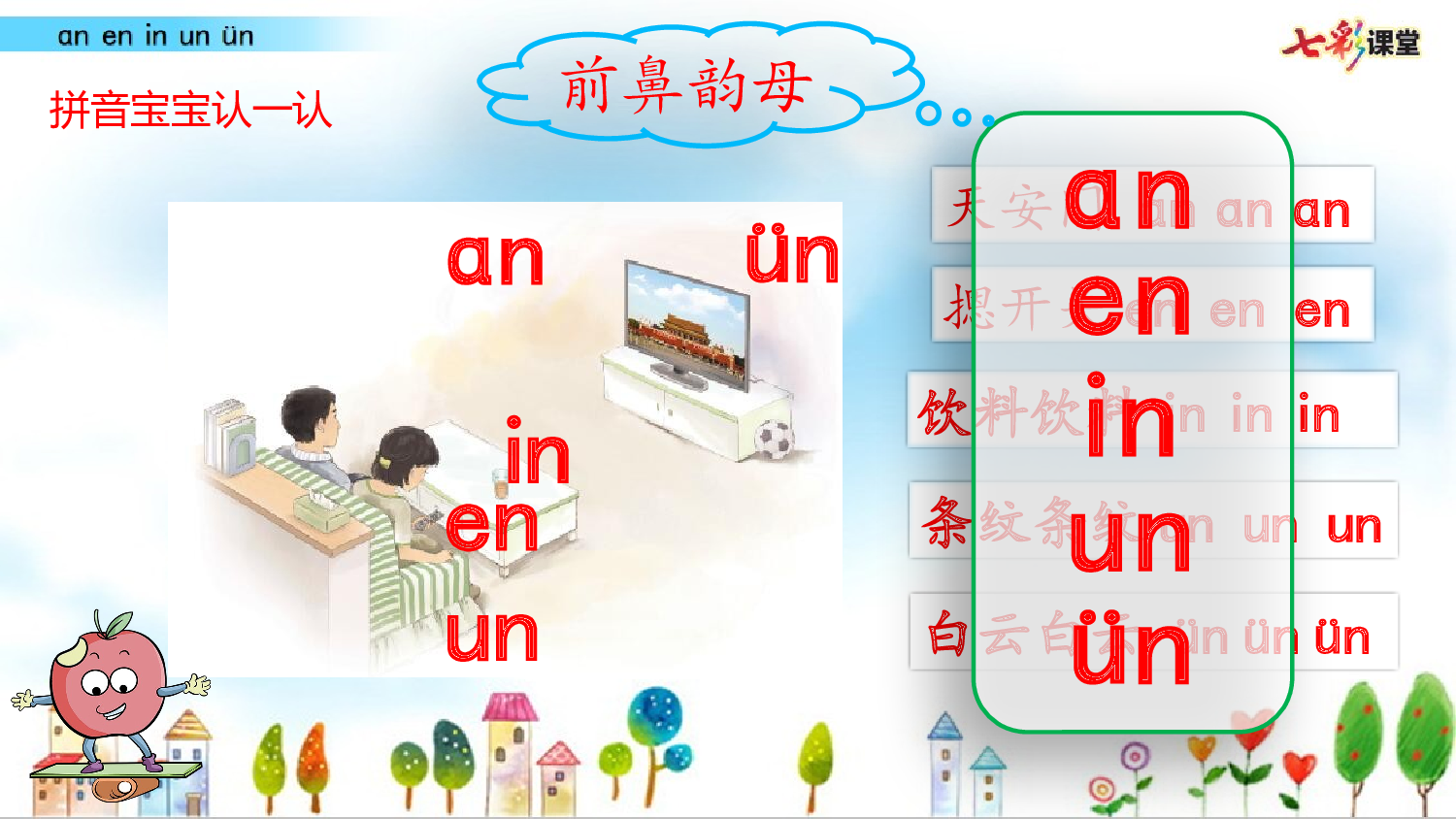 拼音微课13 ɑn en in un &uuml;n 课件.pptx 第2页