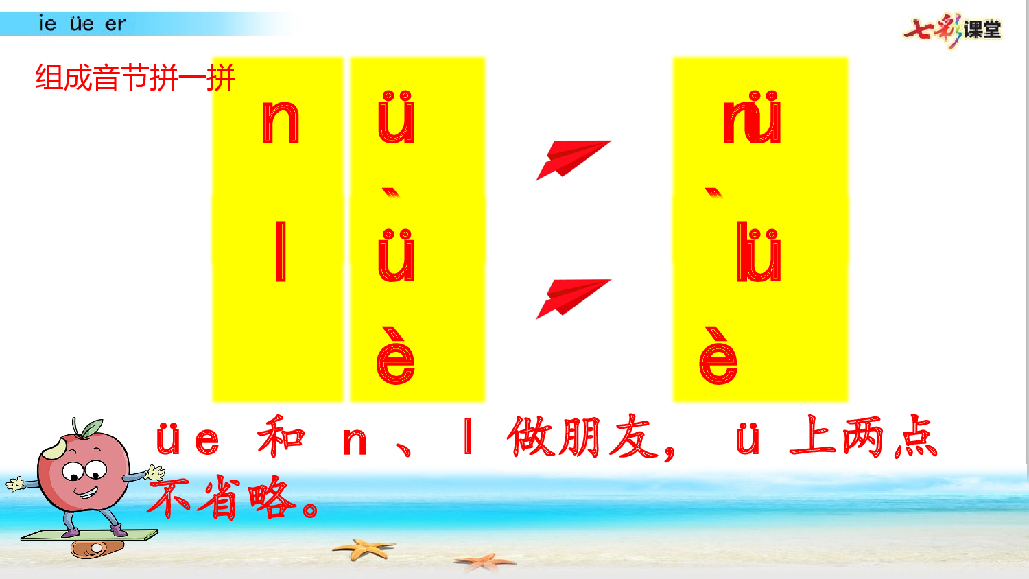 拼音微课12 ie  &uuml;e er 课件.pptx 第7页