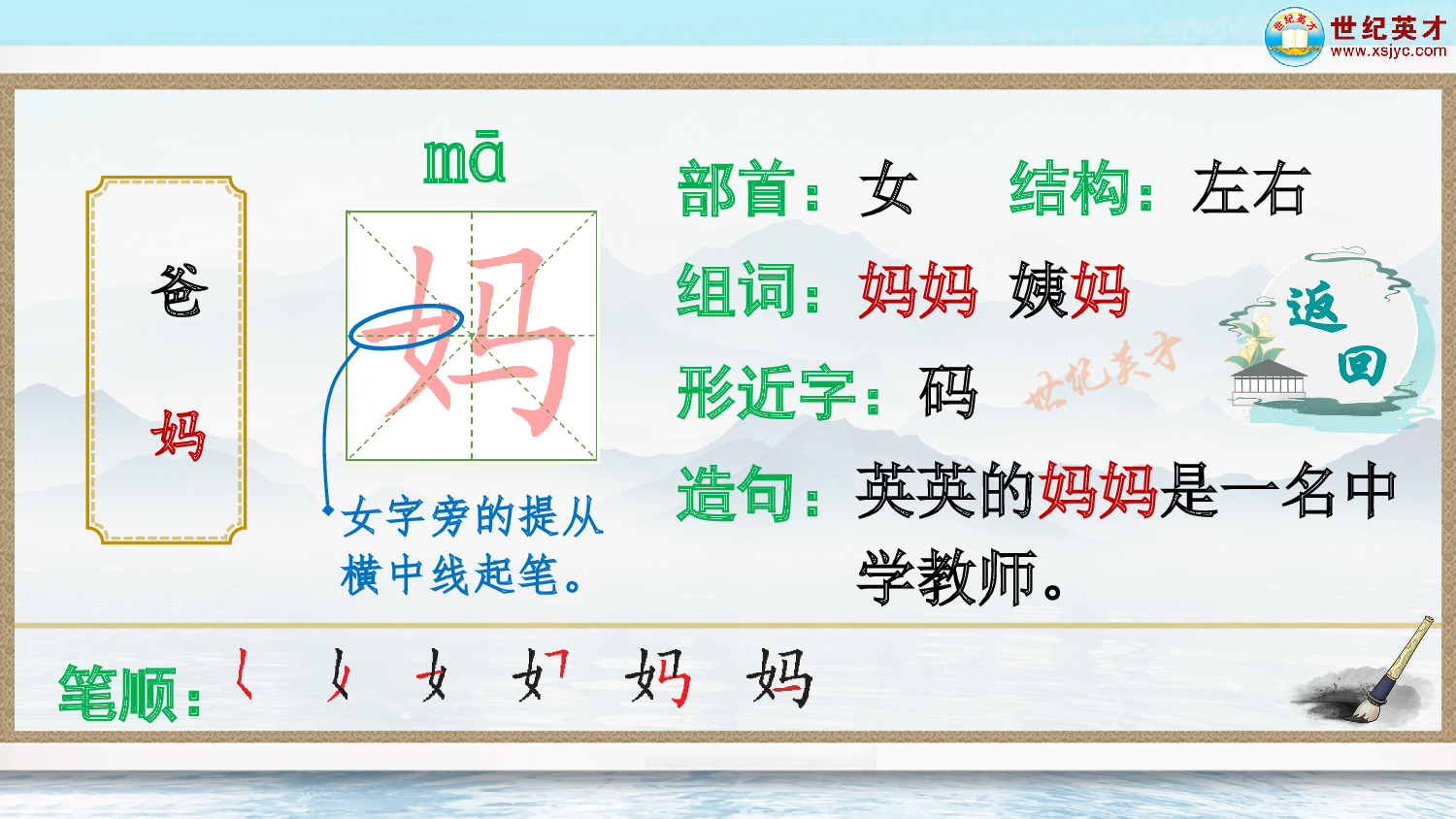 语文园地七（生字讲解）.ppt 第4页