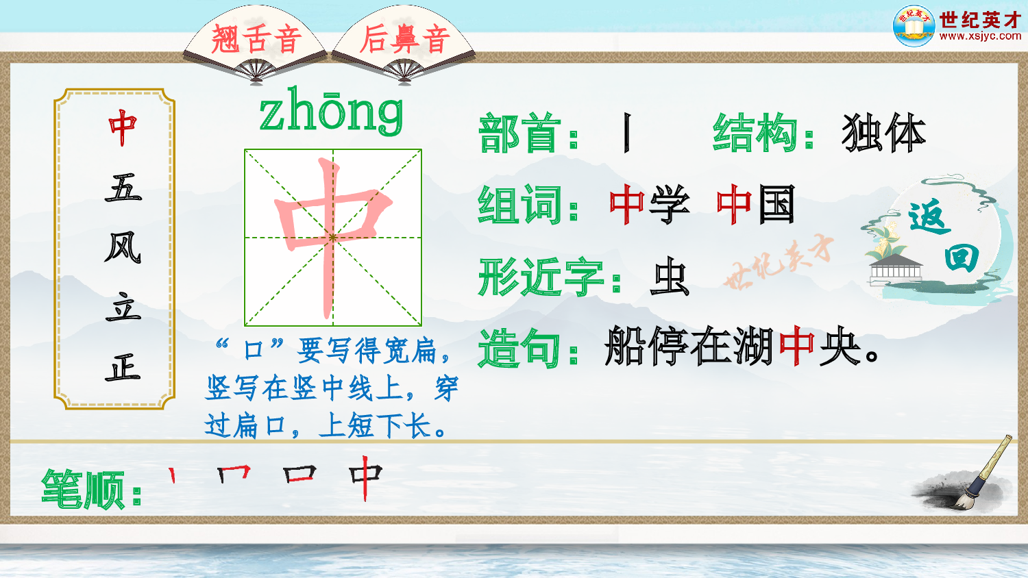 识字8 升国旗（生字讲解）.ppt 第3页