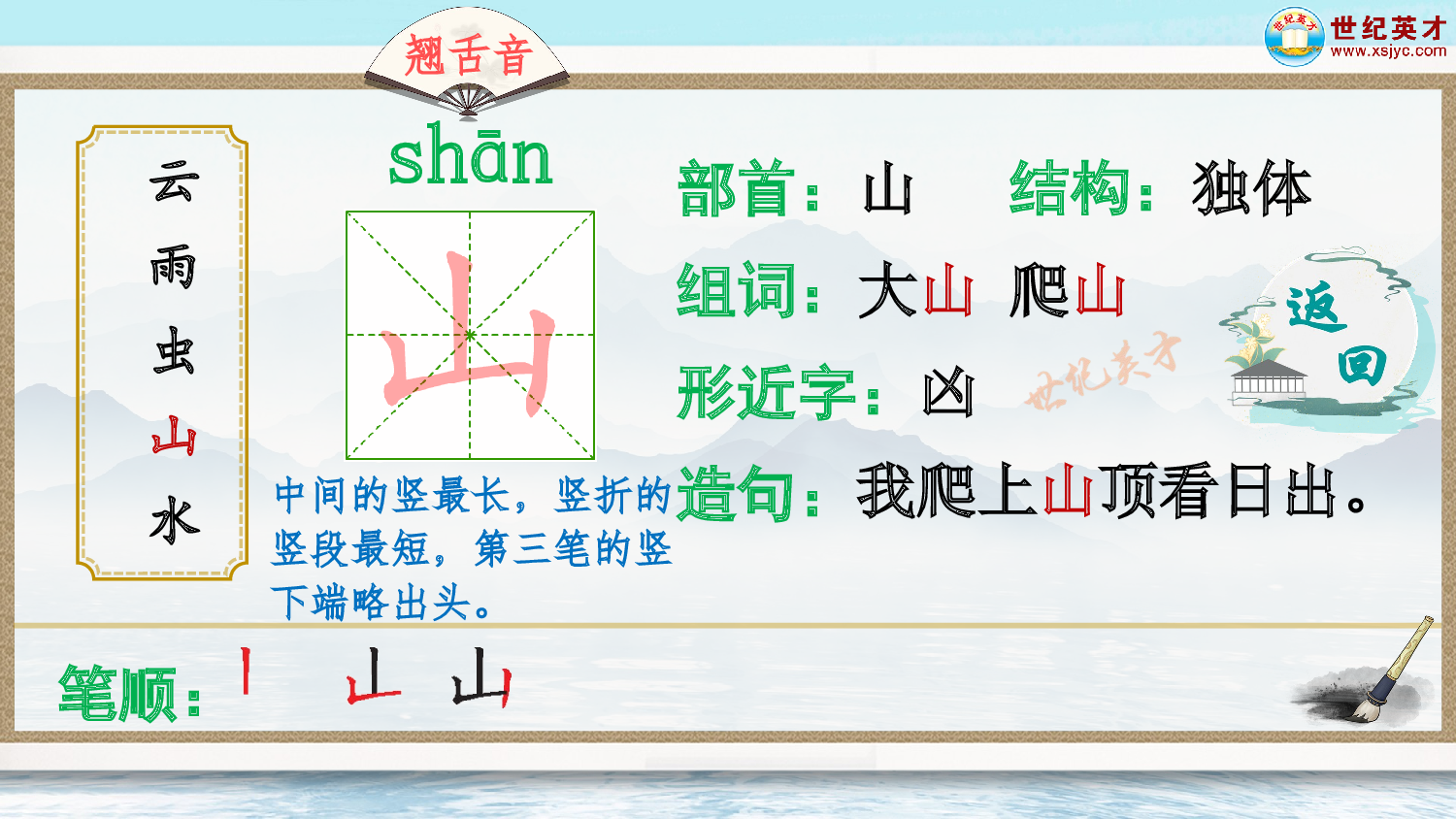 识字5 对韵歌（生字讲解）.ppt 第6页