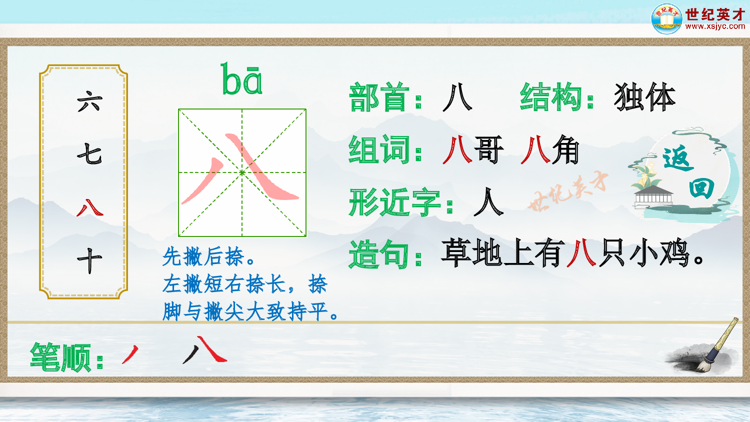 语文园地一（生字讲解）.ppt 第5页