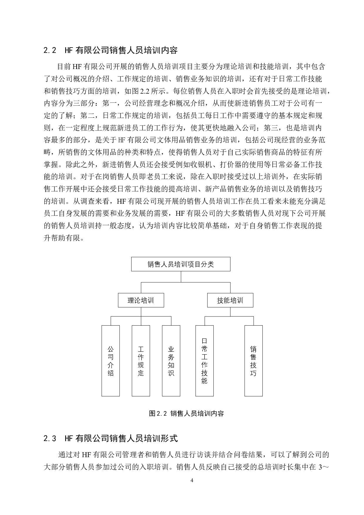 零售型小微企业销售人员培训问题及对策&mdash;&mdash;以HF有限公司为例-14847字.docx 第7页