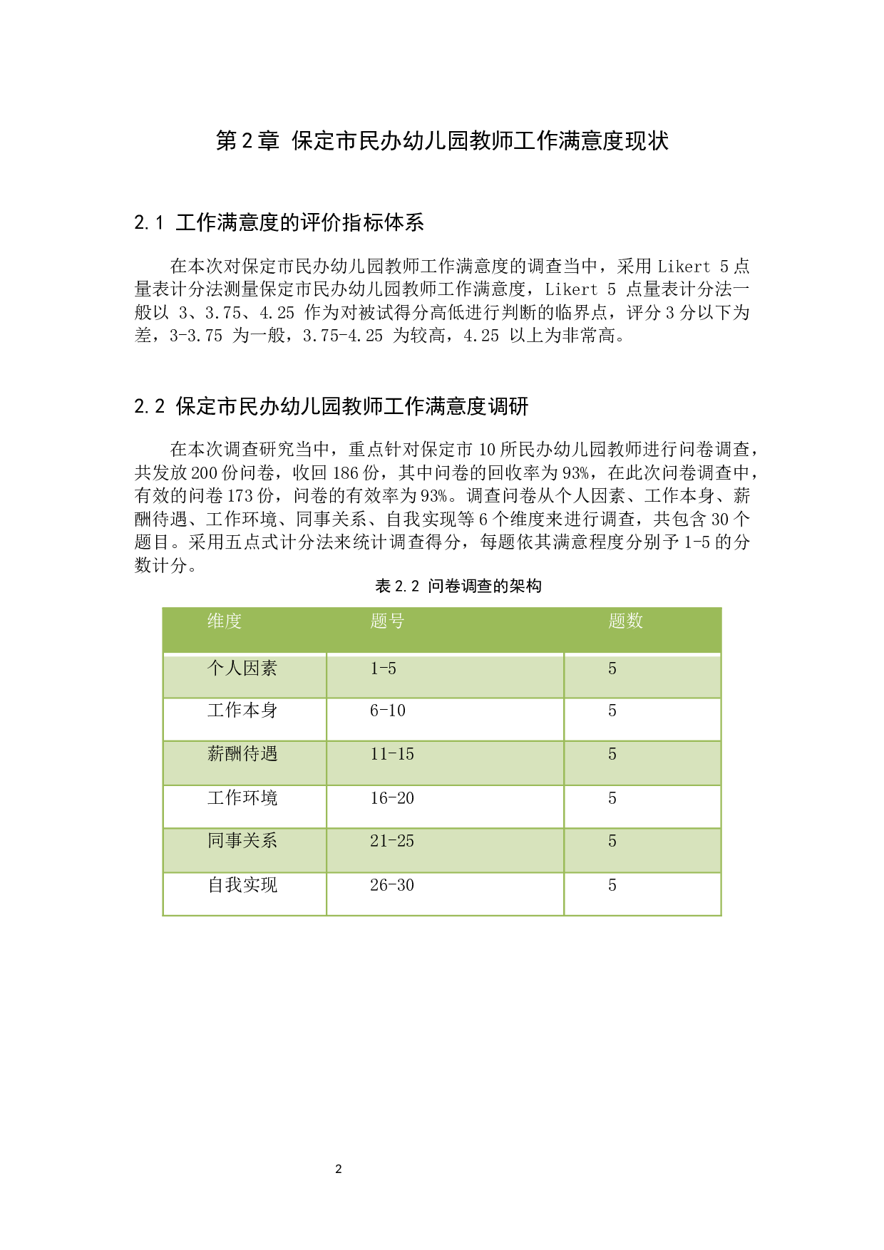 保定市民办幼儿园教师工作满意度探析-11290字.docx 第5页