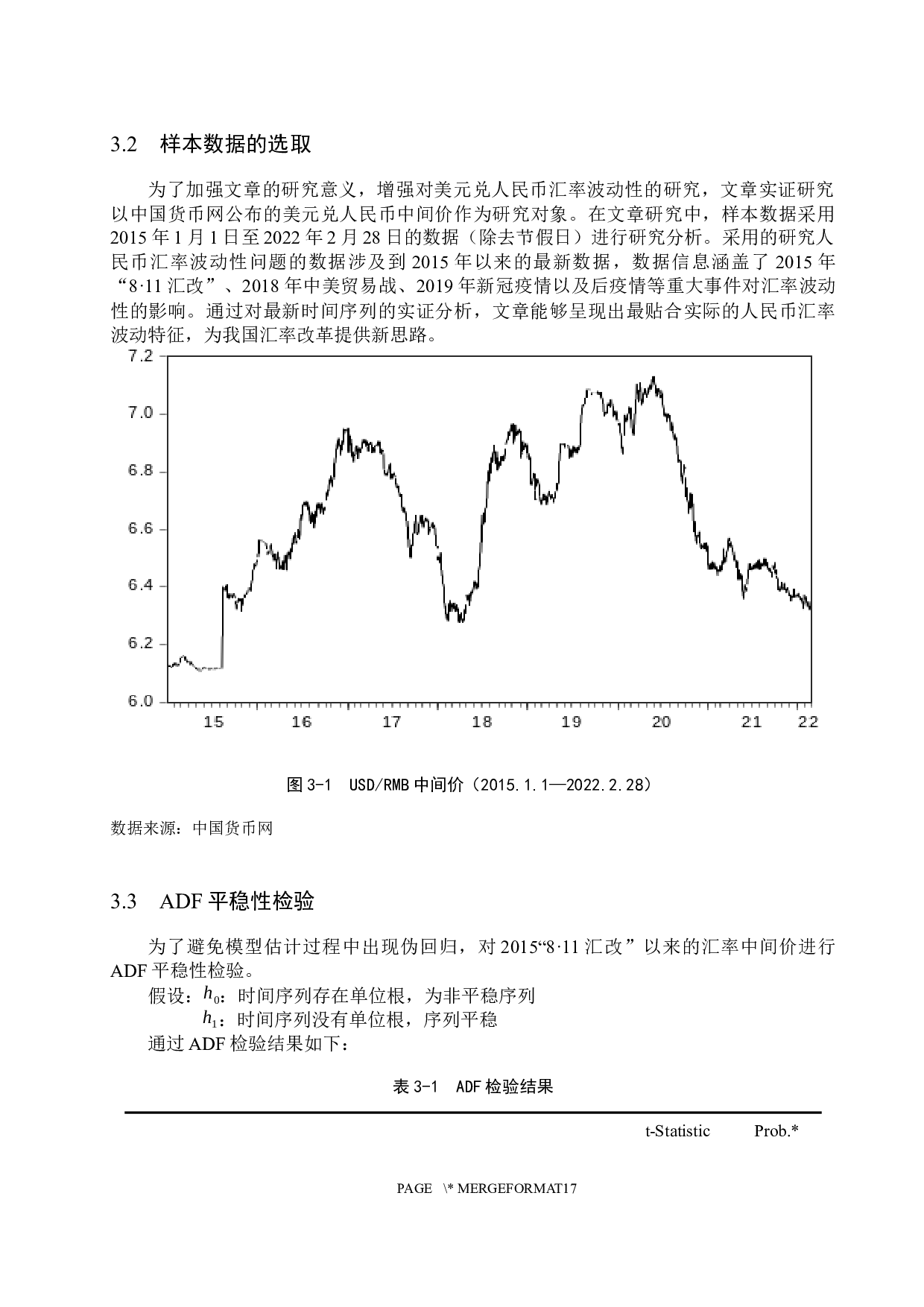 基于GARCH模型的人民币汇率波动性分析-10005字.docx 第9页