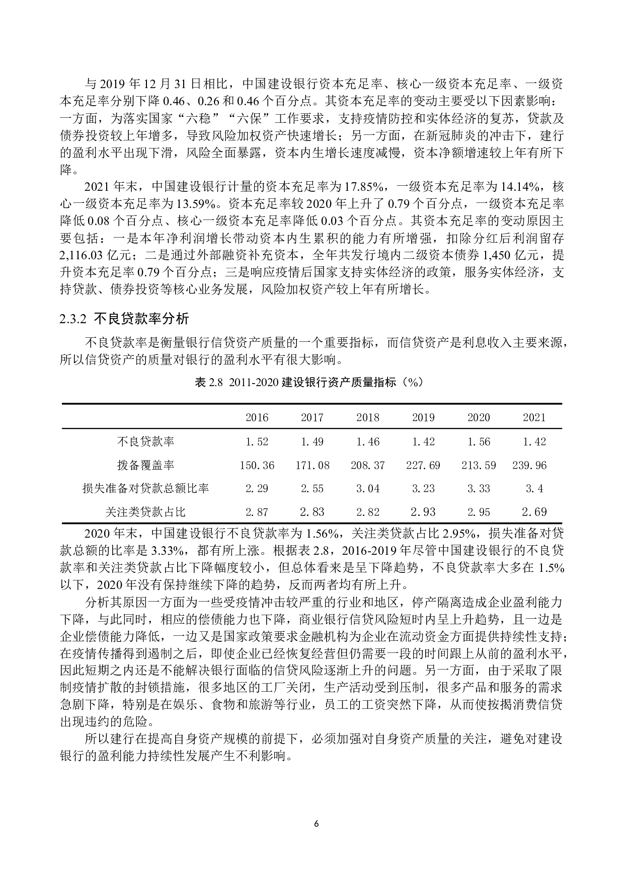 新冠疫情冲击下中国建设银行的盈利能力研究-11221字.docx 第9页