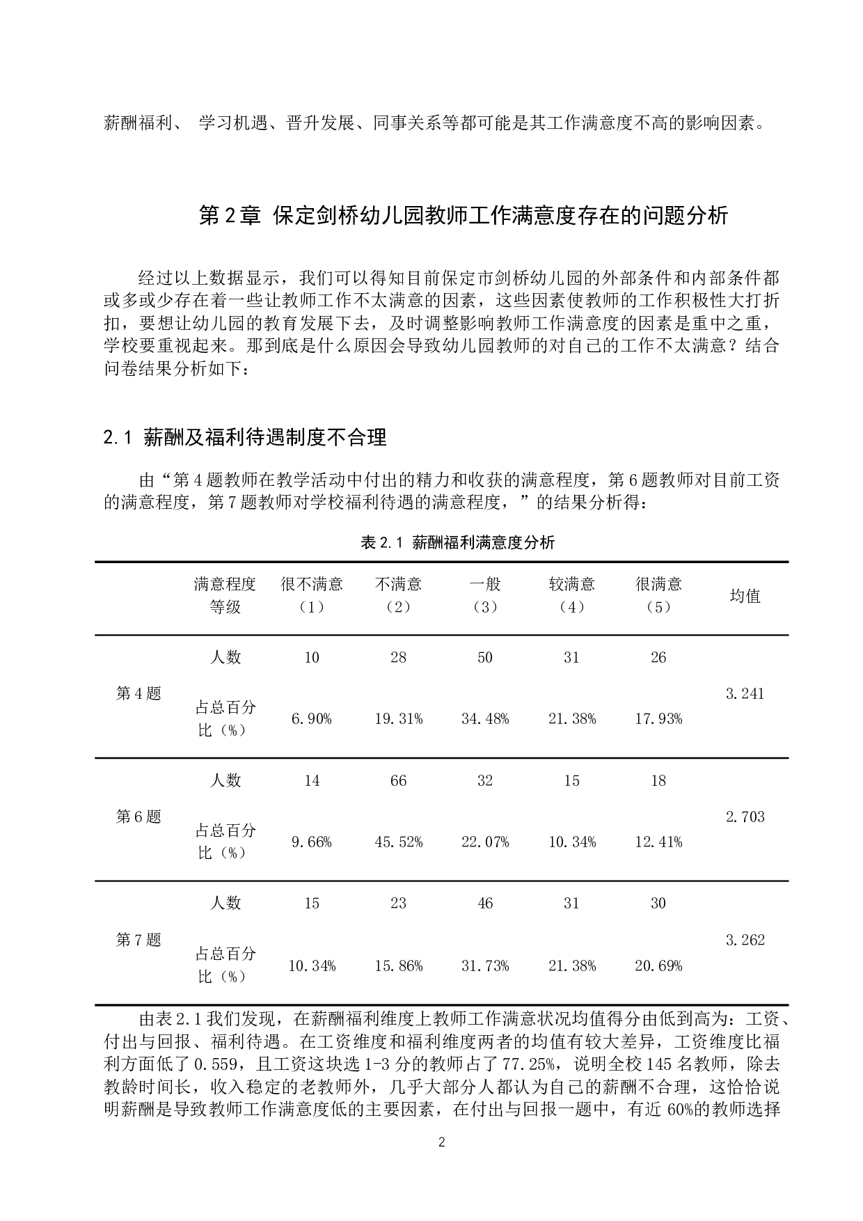 保定市剑桥幼儿园教师工作满意度分析-10619字.docx 第5页