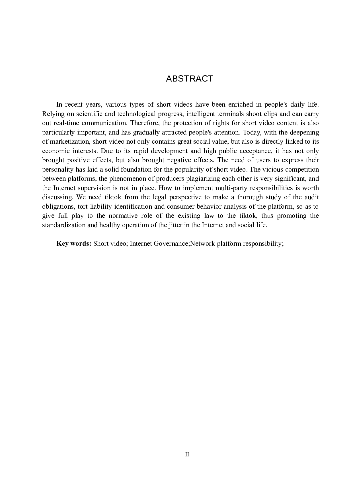 短视频模仿行为法律问题的探究-10325字.docx 第2页