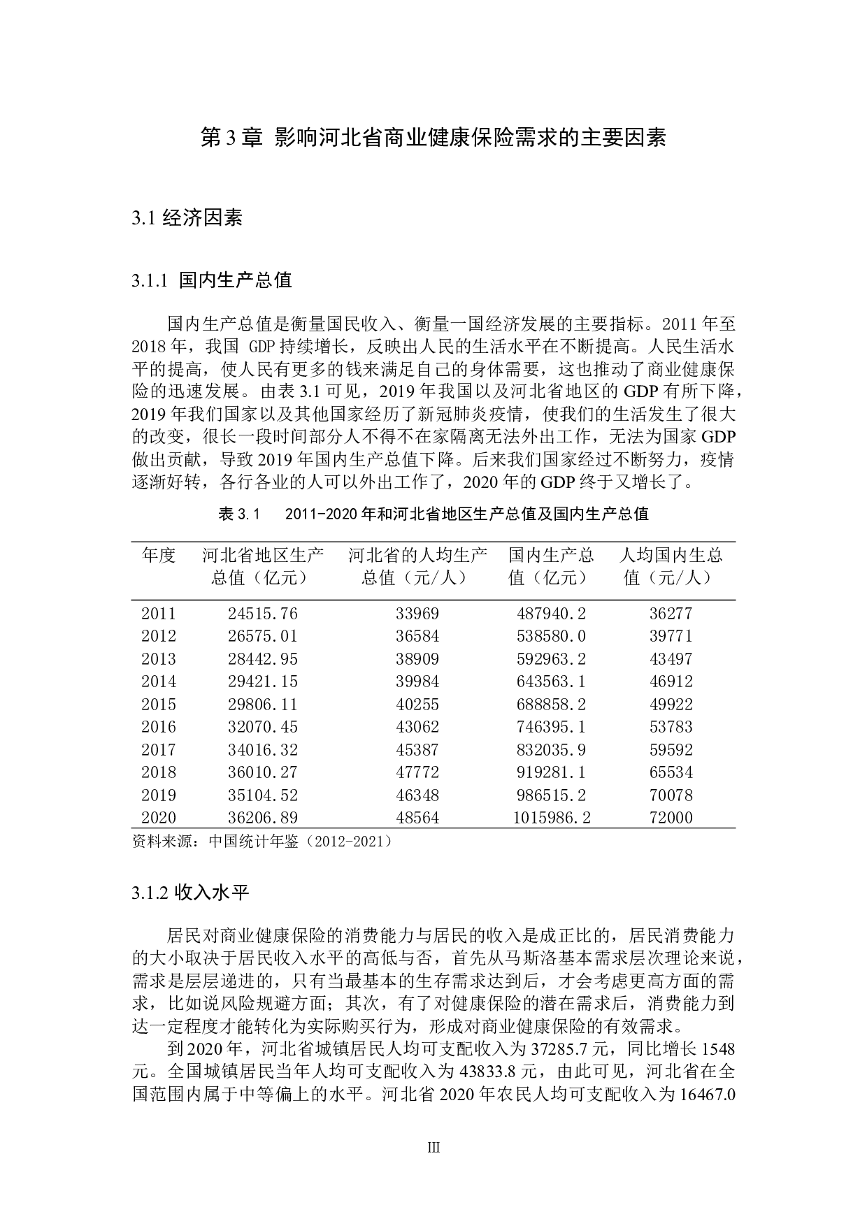 河北省商业健康保险需求影响因素的实证研究-9834字.docx 第6页