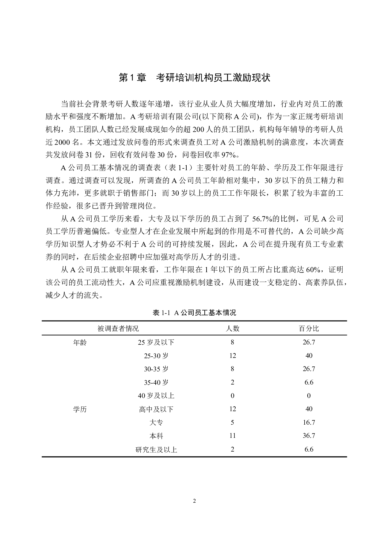 考研培训机构员工激励分析&mdash;&mdash;以A公司为例-12290字.docx 第6页