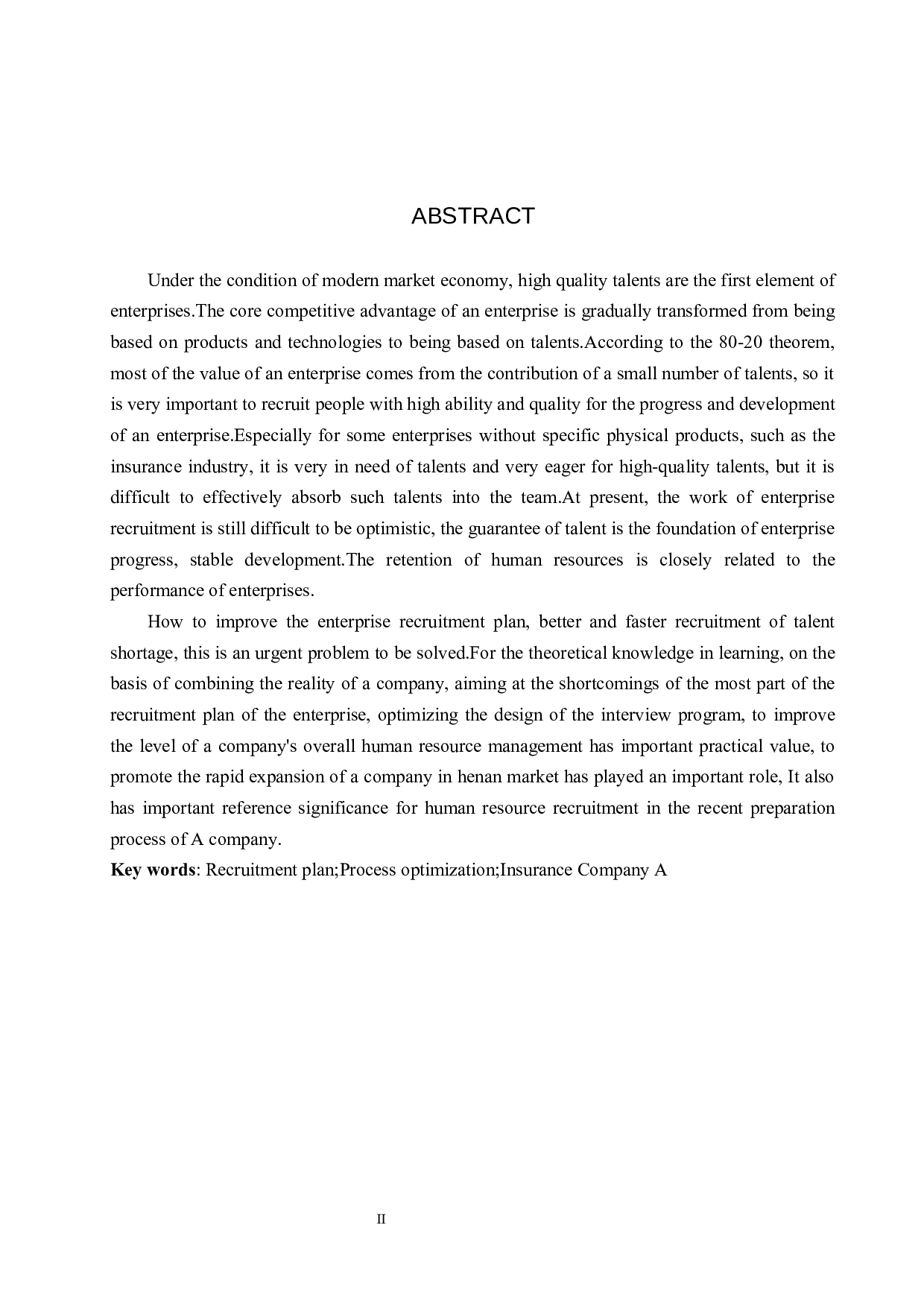 A公司招聘面试方案的优化-8411字.docx 第2页