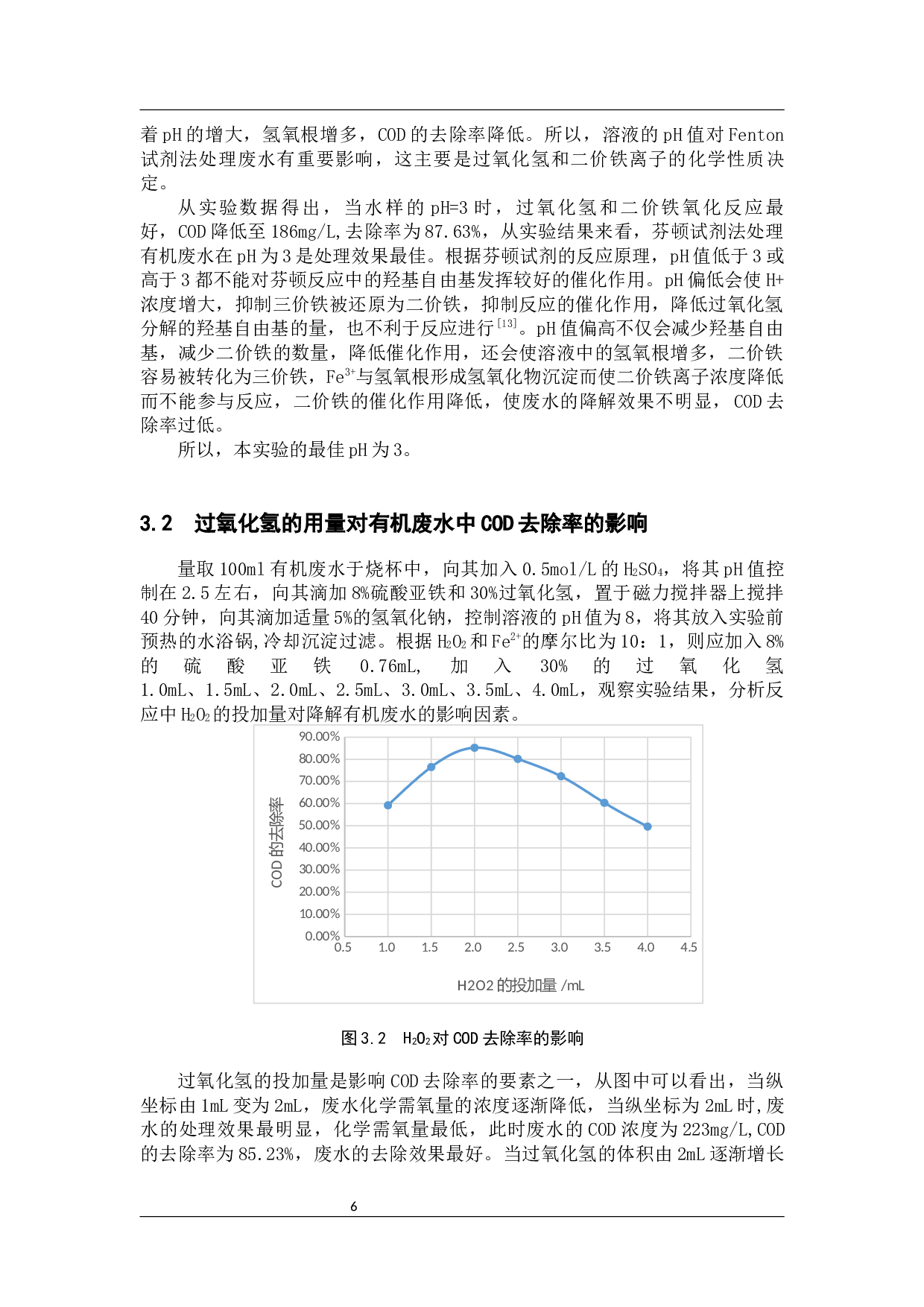 Fenton氧化法处理难降解有机废水的研究-7912字.docx 第8页