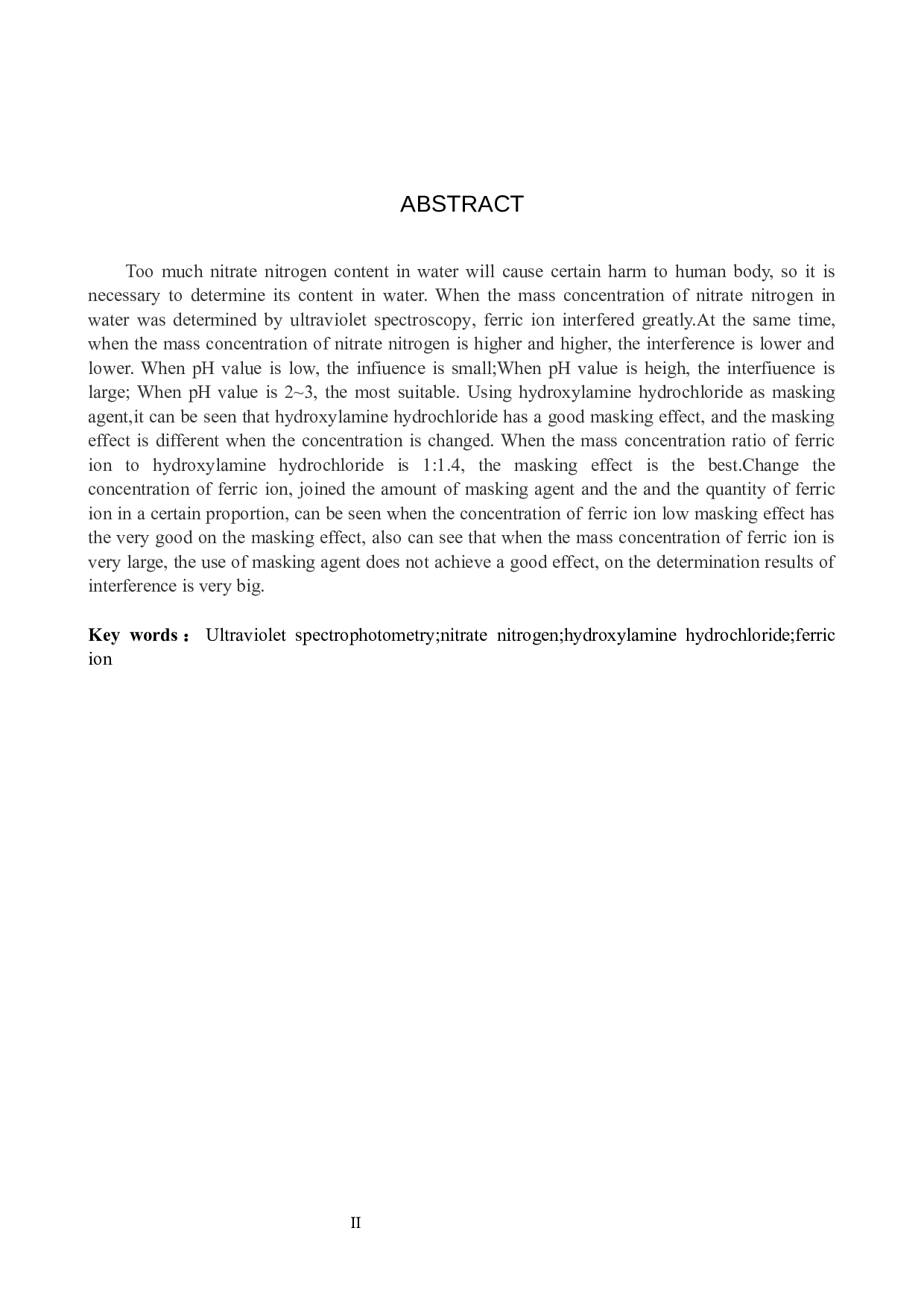 紫外分光光度法测定硝酸盐氮实验探究-7942字.docx 第2页