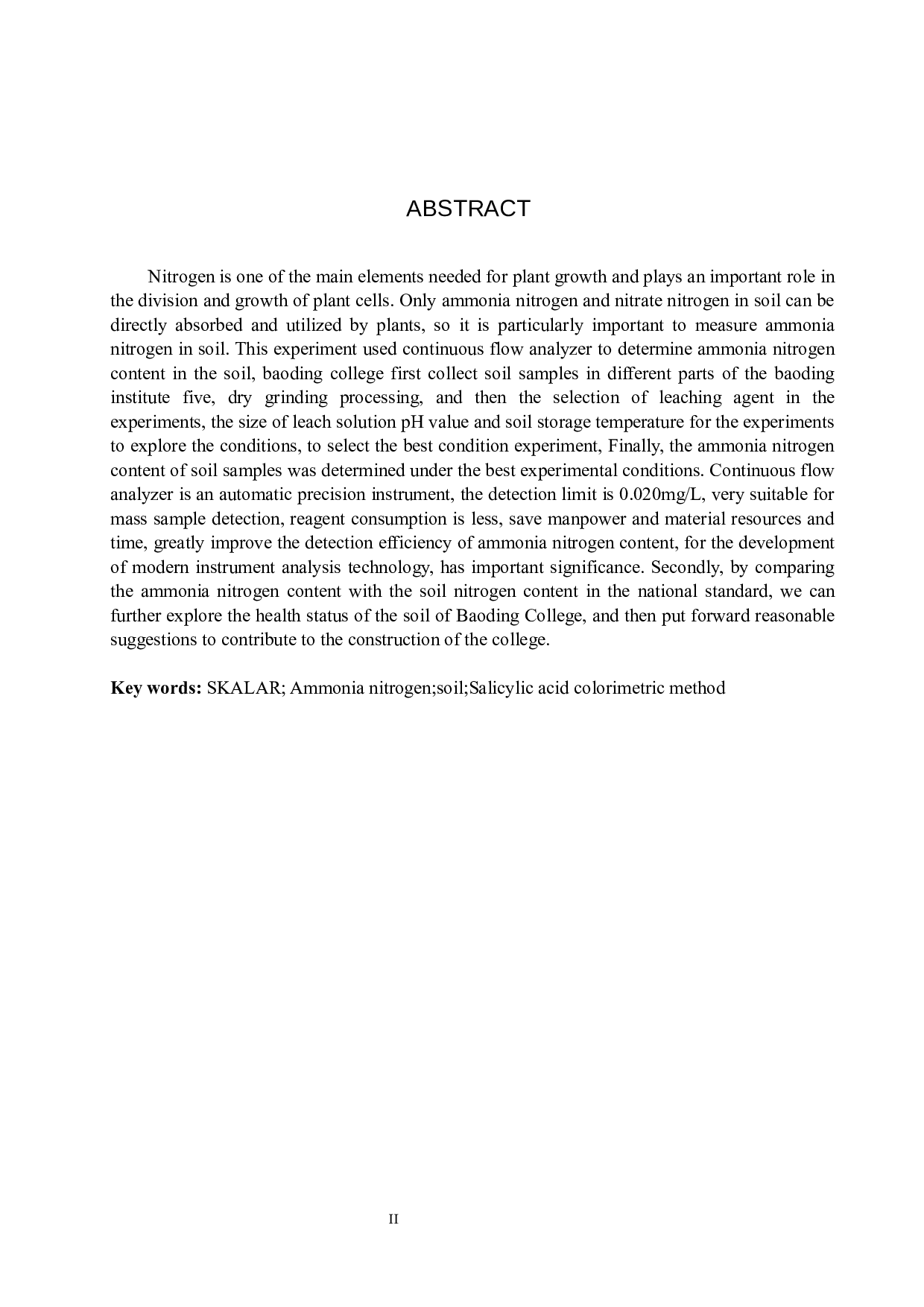 利用连续流动分析仪测定土壤中的氨氮-8523字.docx 第2页