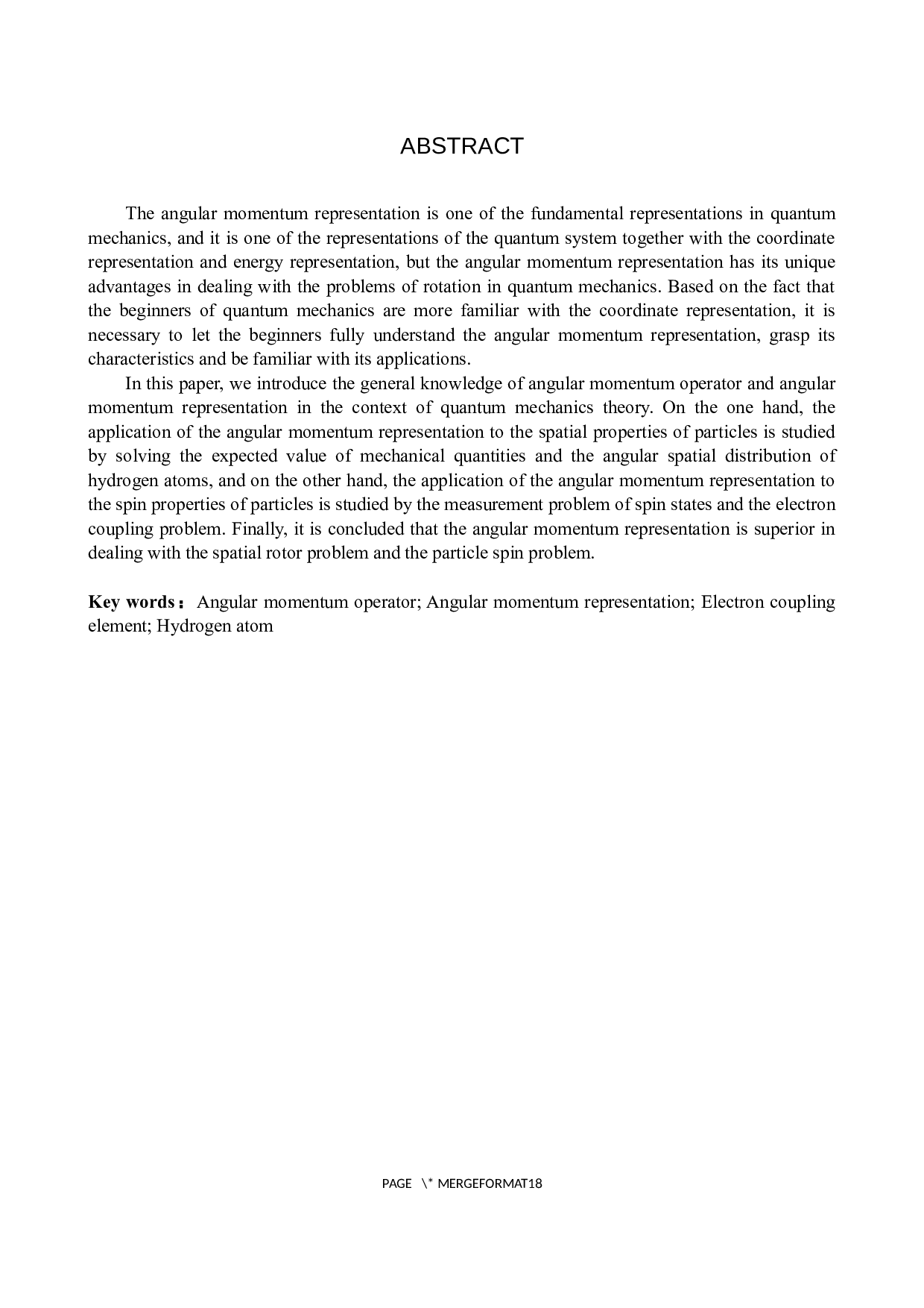 量子力学中的角动量表象及其应用-7809字.docx 第2页