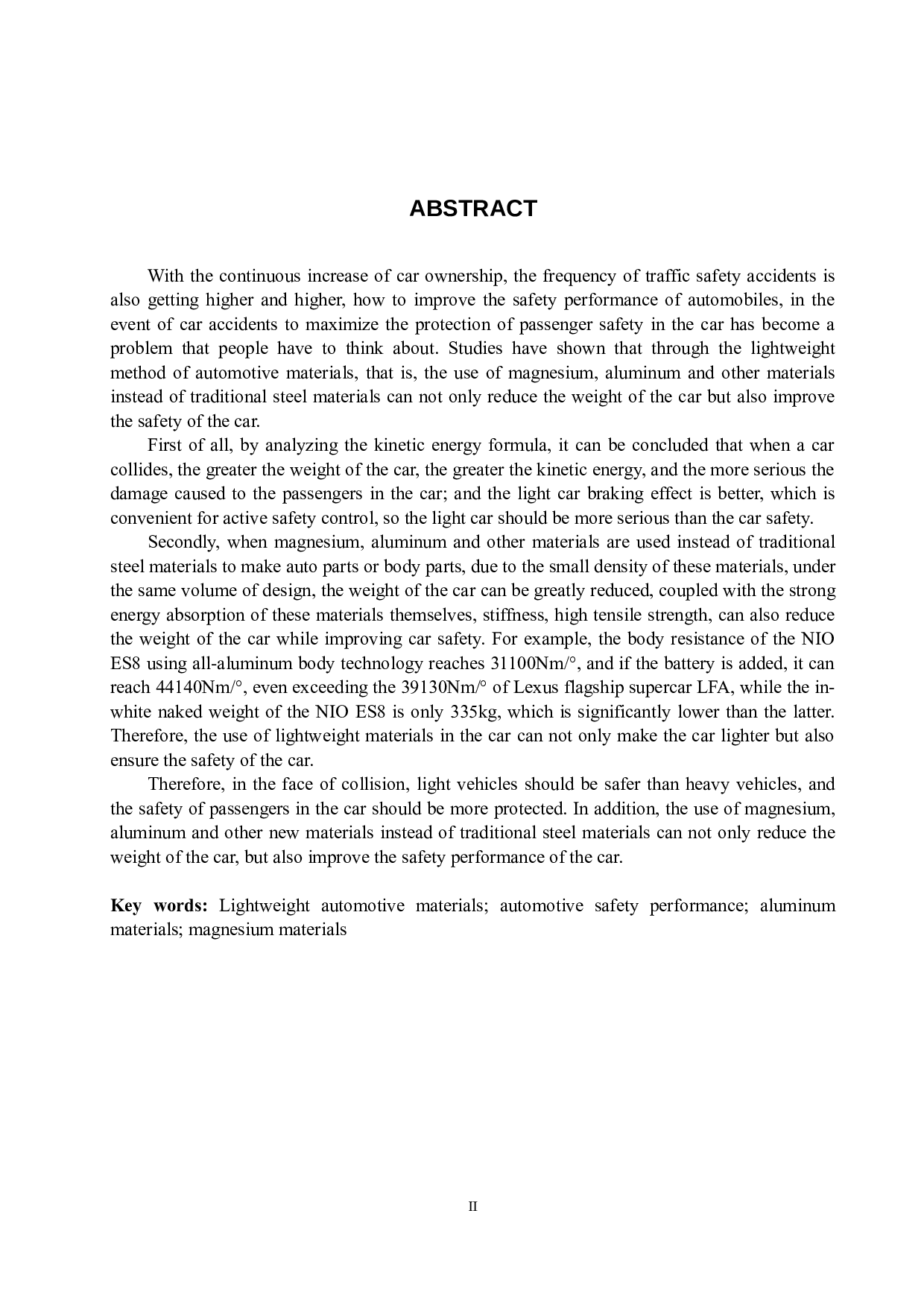 汽车轻量化对汽车安全性影响探究-9336字.docx 第2页