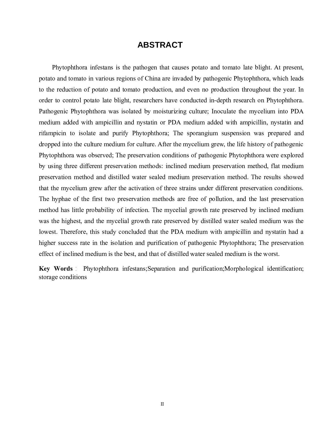 致病疫霉的分离纯化及鉴定-8294字.docx 第2页