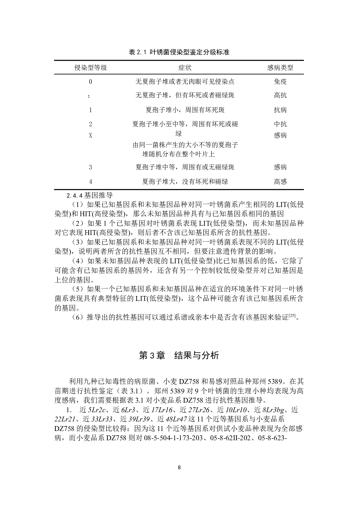小麦品系DZ758抗叶锈病基因鉴定-8455字.docx 第7页