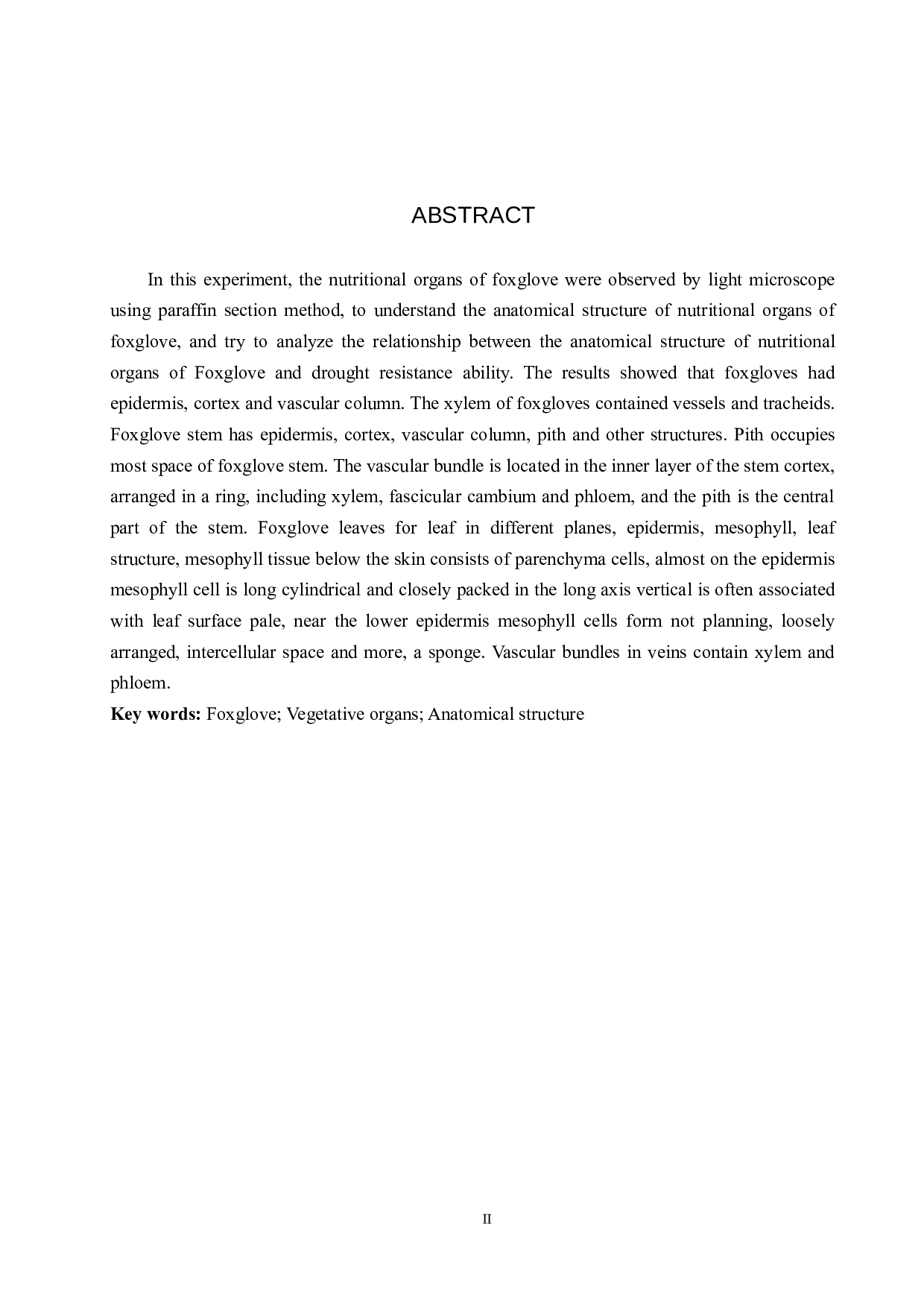 毛地黄营养器官解剖结构的观察及研究-8261字.doc 第2页