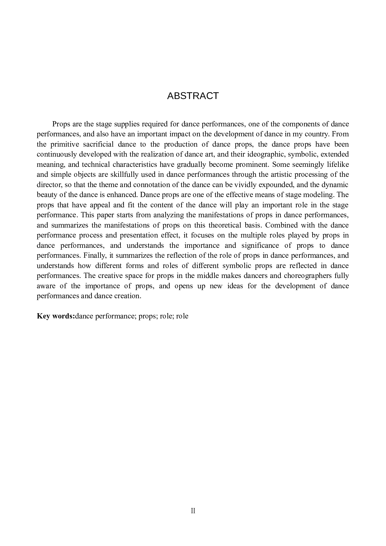 浅析舞蹈表演中道具的角色作用-8500字.doc 第2页