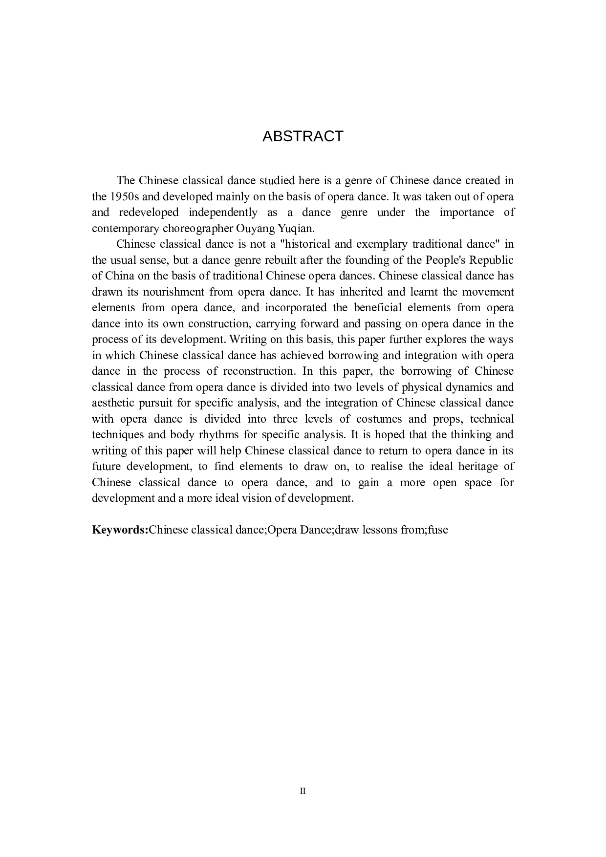 浅析中国古典舞对戏曲舞蹈的借鉴与融合-10239字.docx 第2页