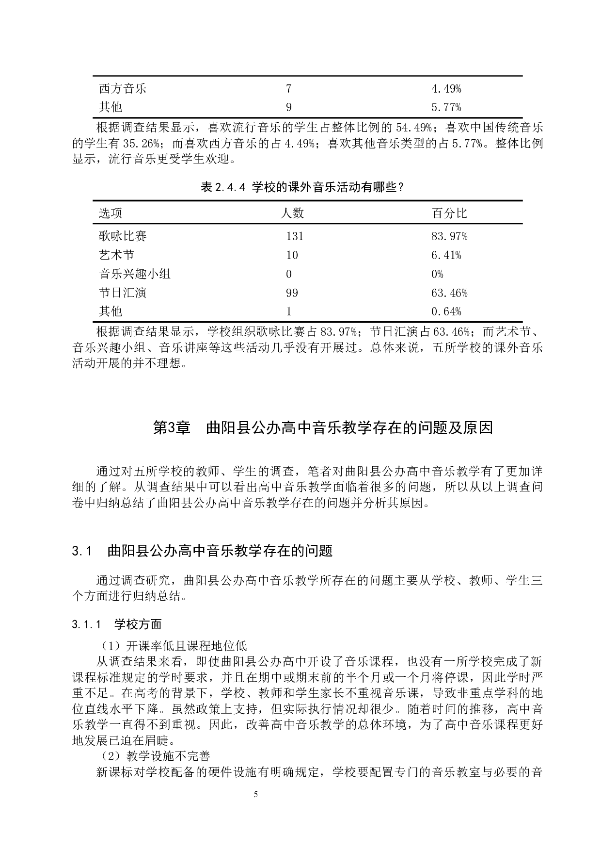 曲阳县公办高中音乐教学现状调查-10078字.docx 第10页