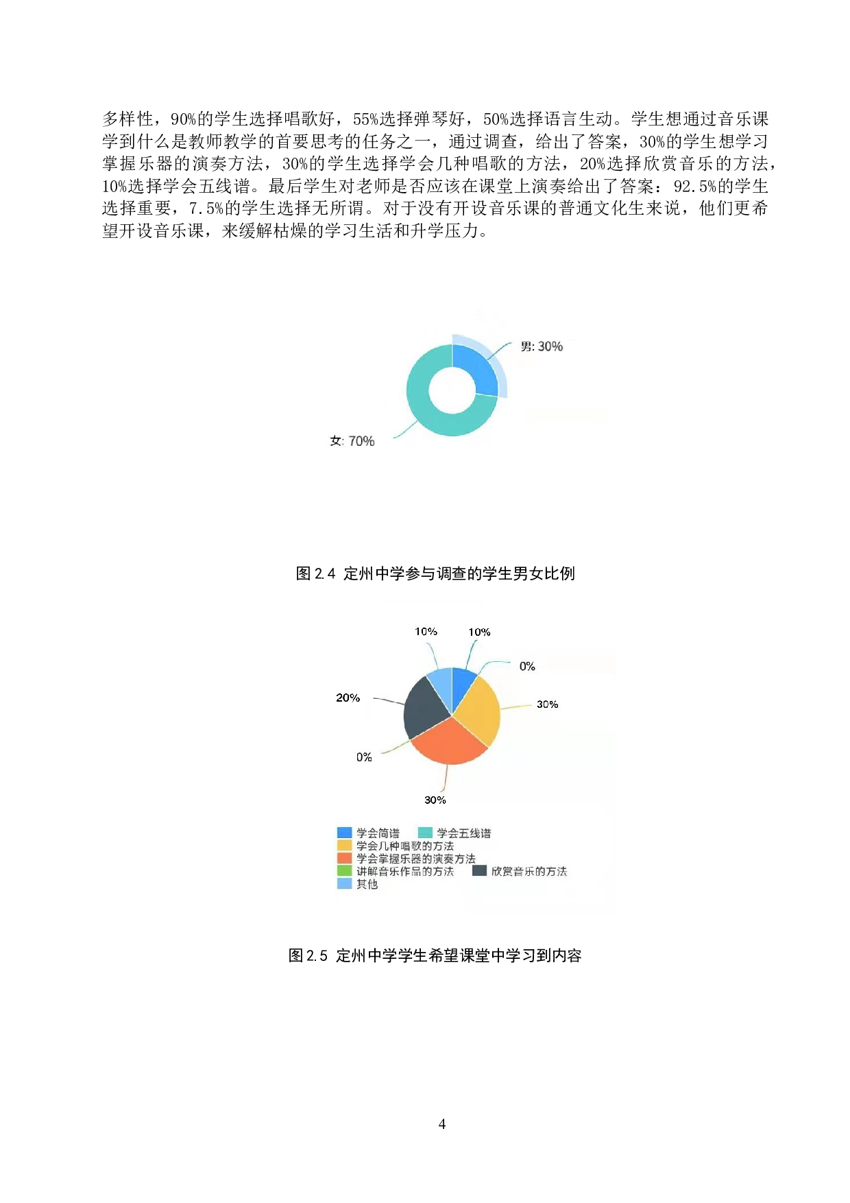 定州市市区公办高中音乐教学现状调查研究-12181字.docx 第7页