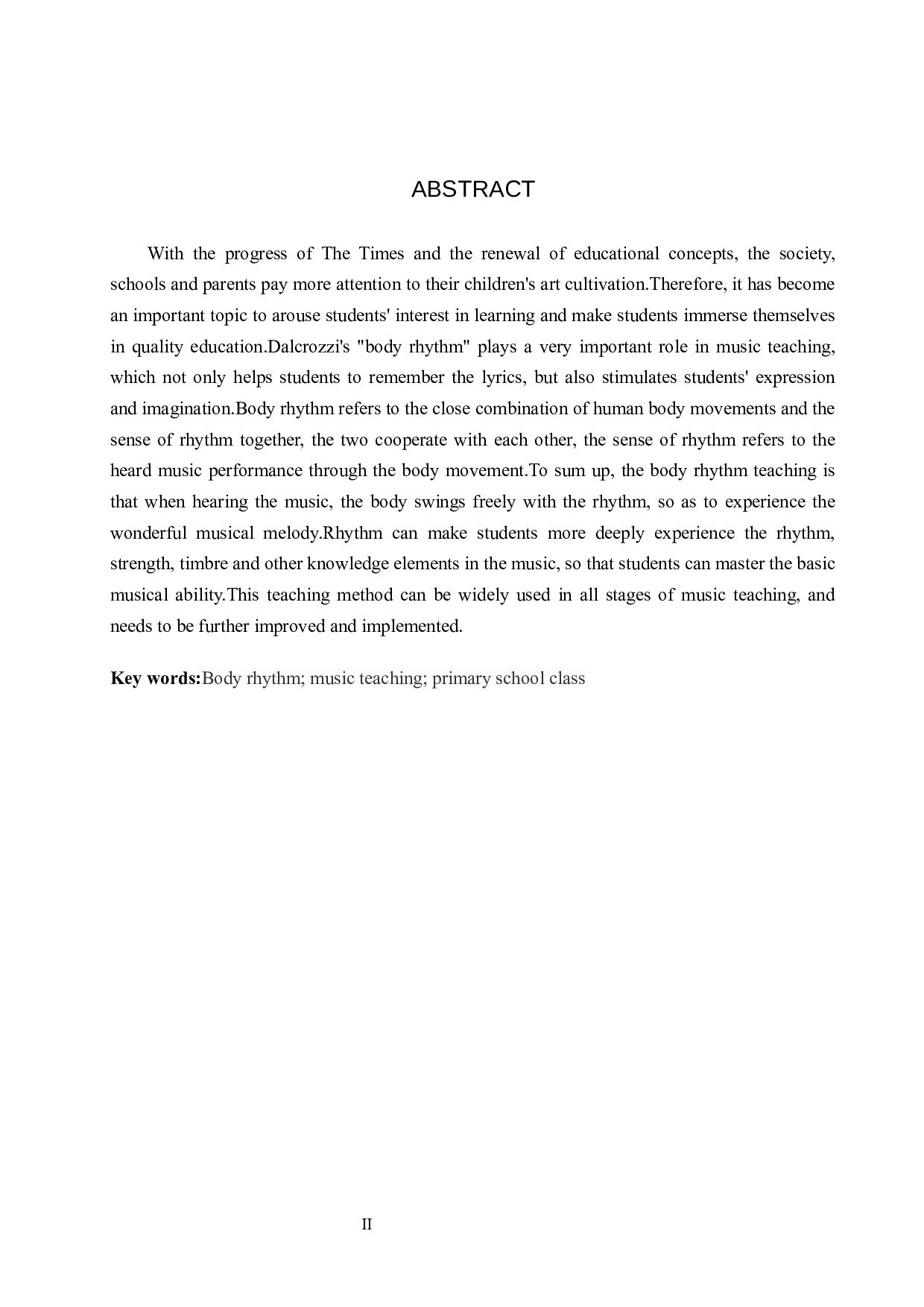 体态律动在小学音乐教学中的应用-8850字.docx 第2页