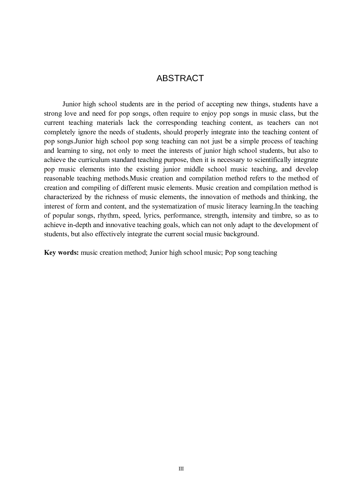 音乐创编法在初中流行歌曲教学中的应用-7965字.doc 第3页