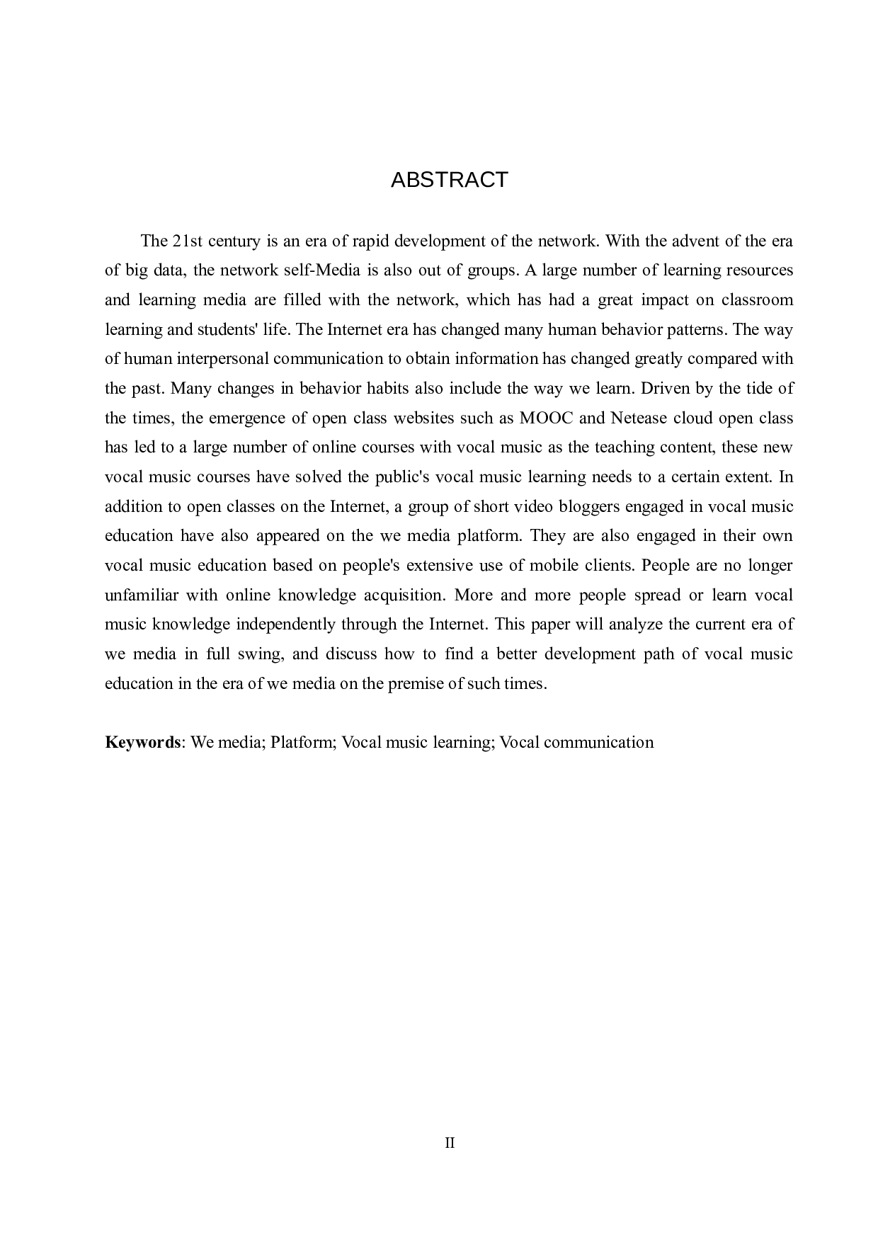 论自媒体平台在声乐传播与学习中的运用-8370字.doc 第2页